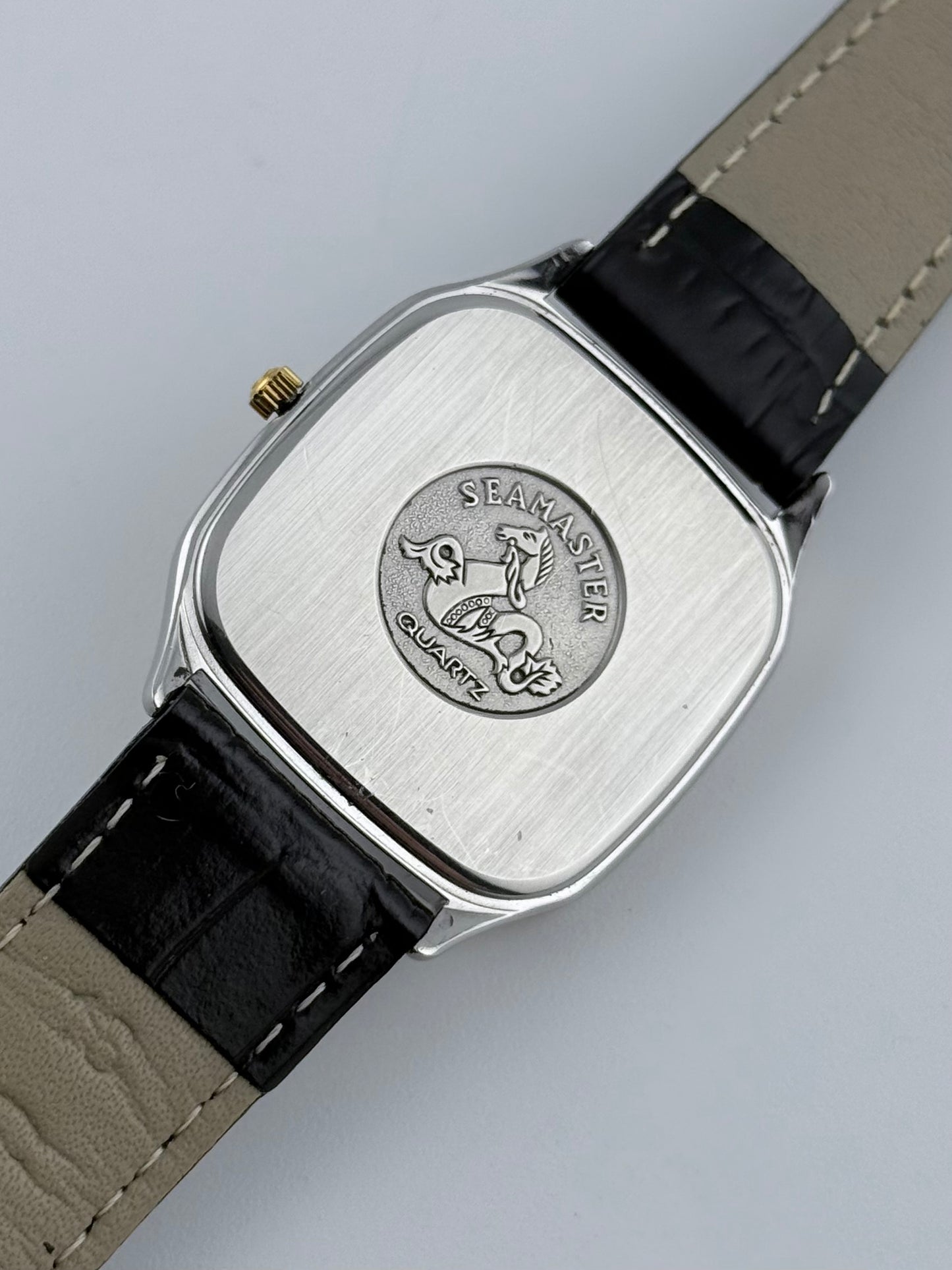 Omega Seamaster Quartz Date 396.1011 Waffle Stardust Dial