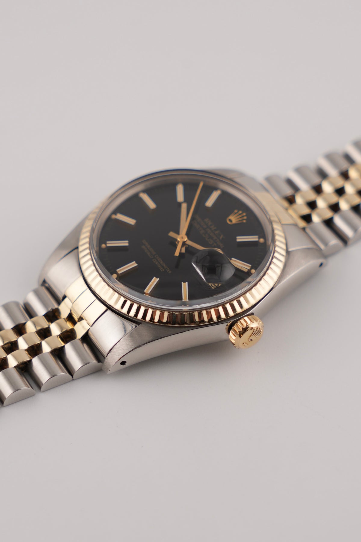 Rolex Datejust Oyster Perpetual 16013 - Two-Tone - Black Dial - Exceptional Condition
