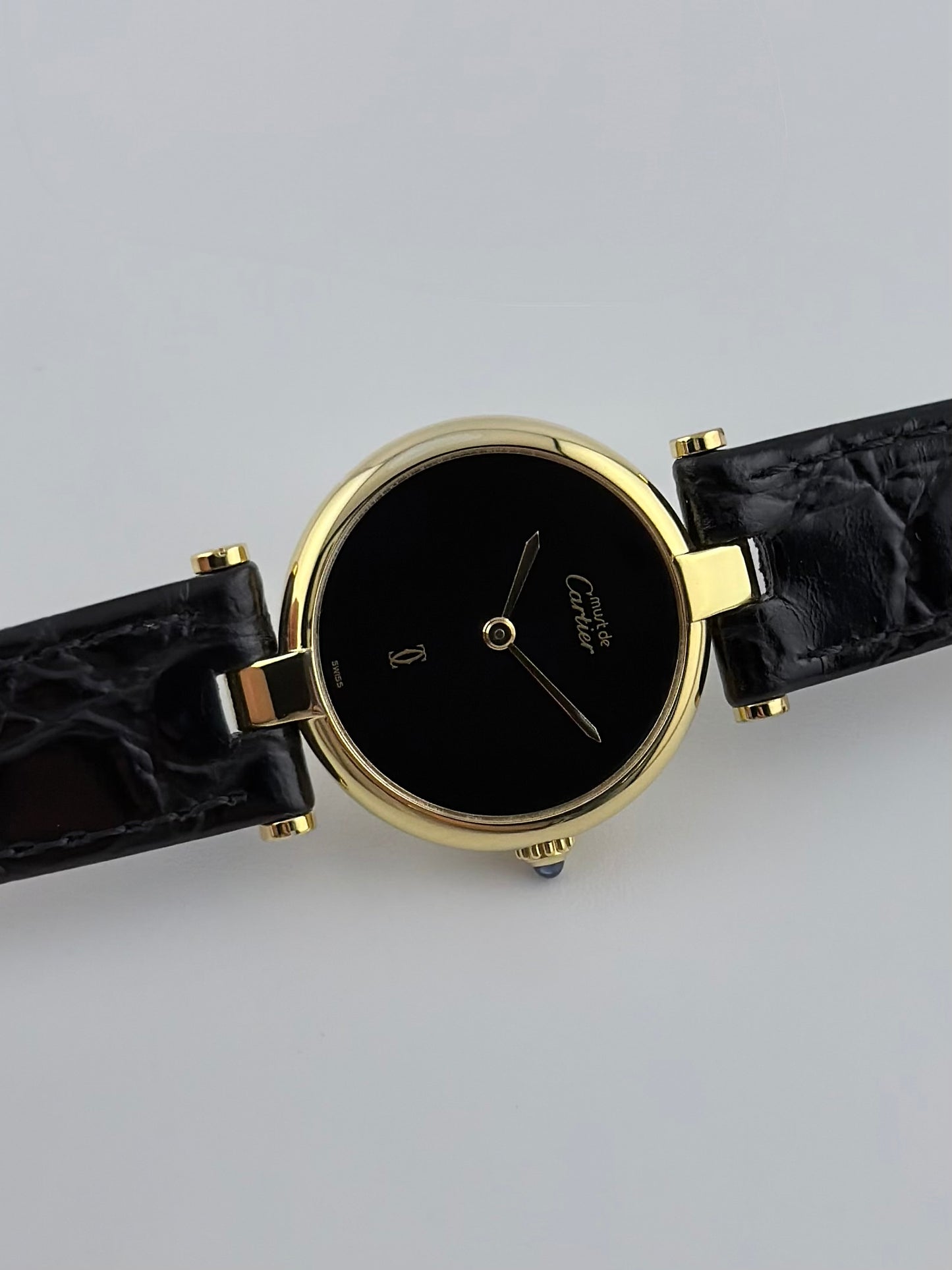 Cartier Must de Vendome Quartz - 18 - Onyx Dial - Ladies