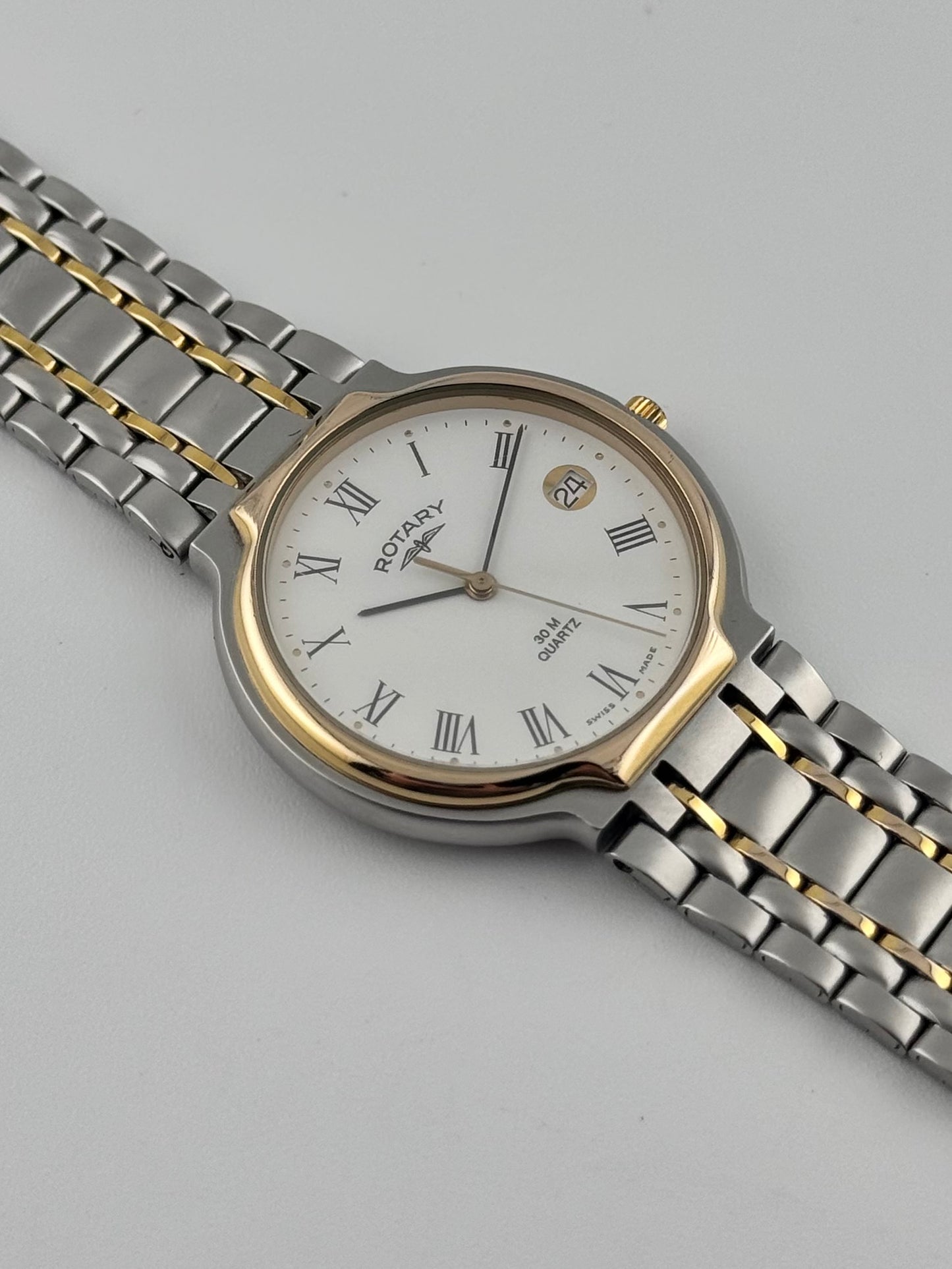 Rotary 30m Quartz - Date - with BOX