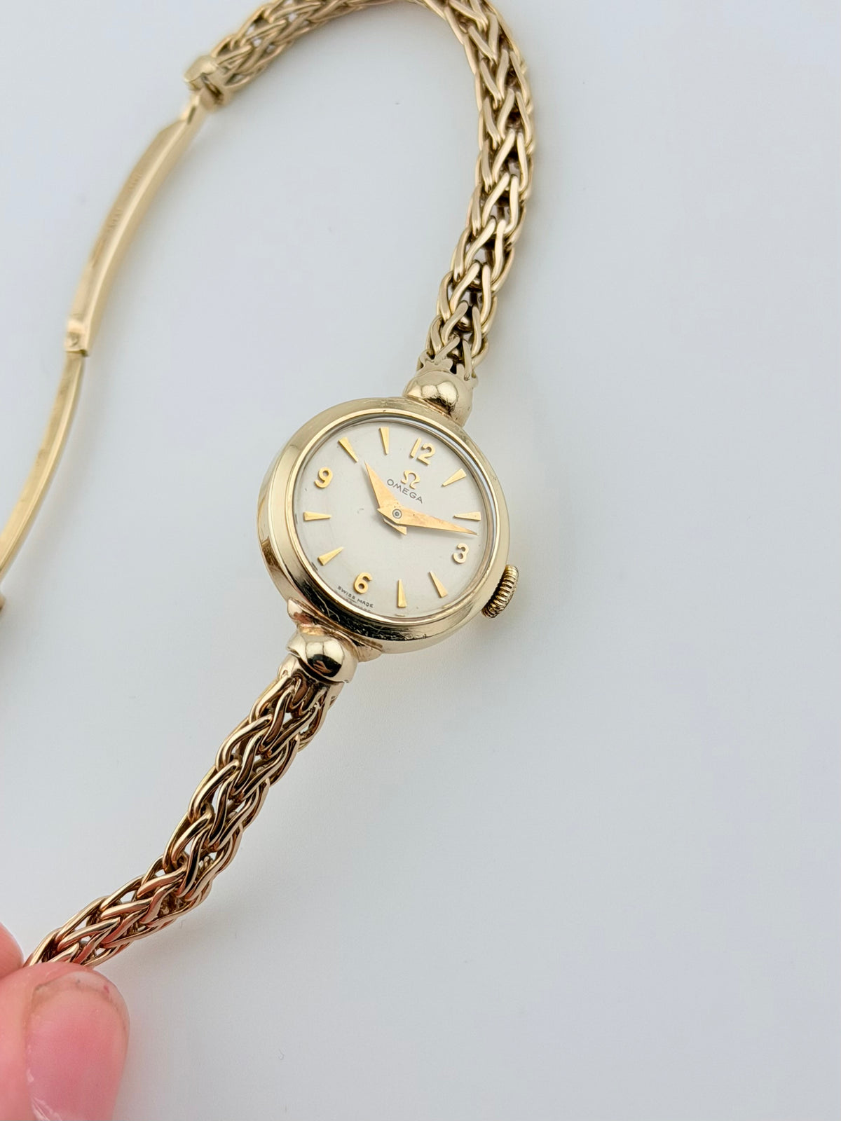 Omega 1958 Cocktail Watch 9ct Manual Wind - Ladies - with Box