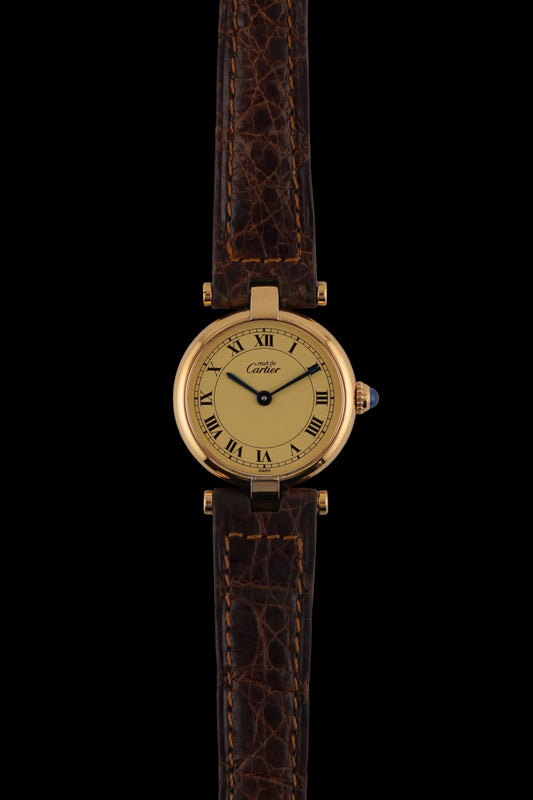 Cartier must de Vendome Quartz - 590004 - Ladies - Ivory Dial - Original Strap