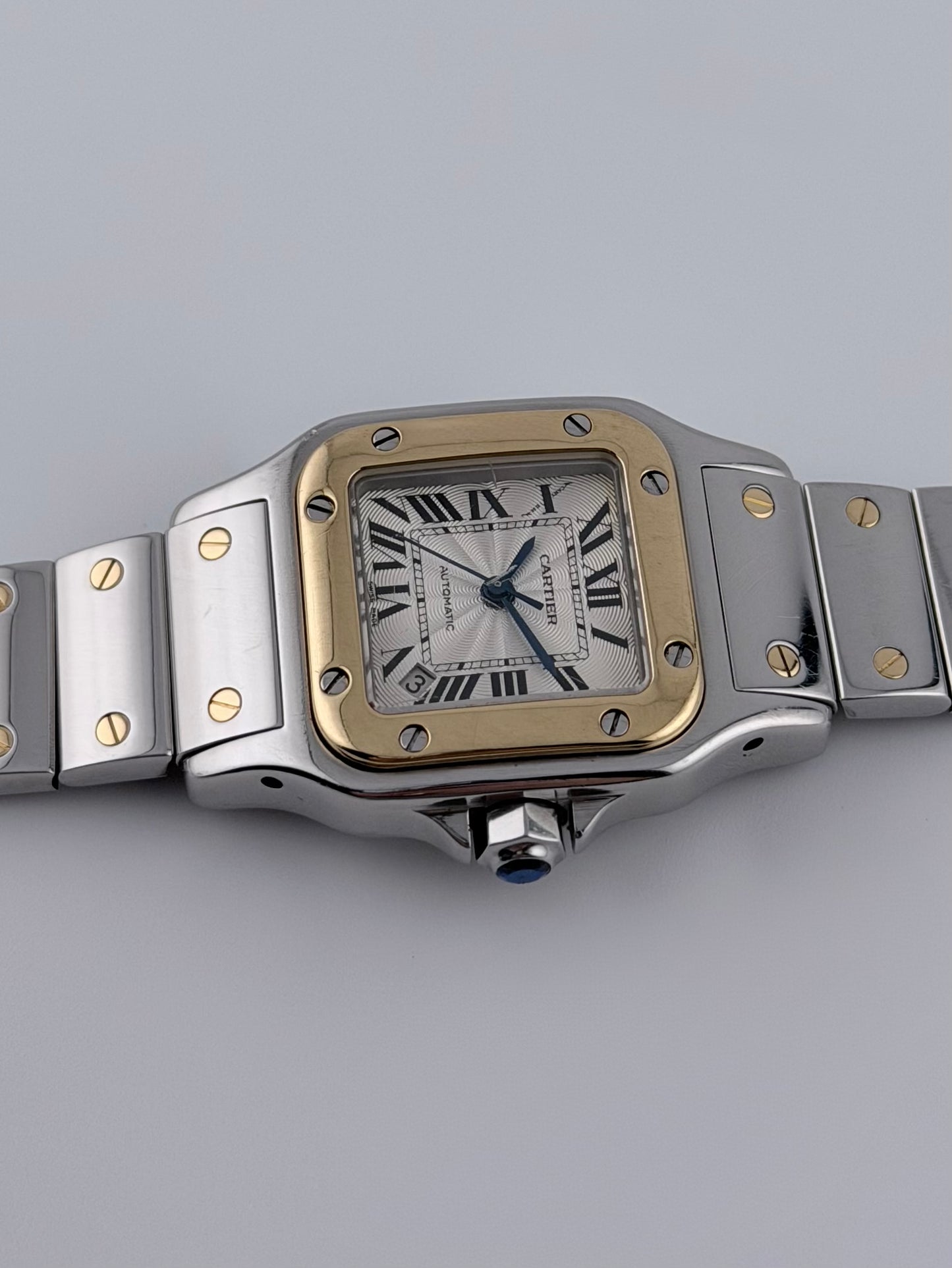 Cartier Santos Galbee Date Automatic - 2423 - Ladies - Two Tone