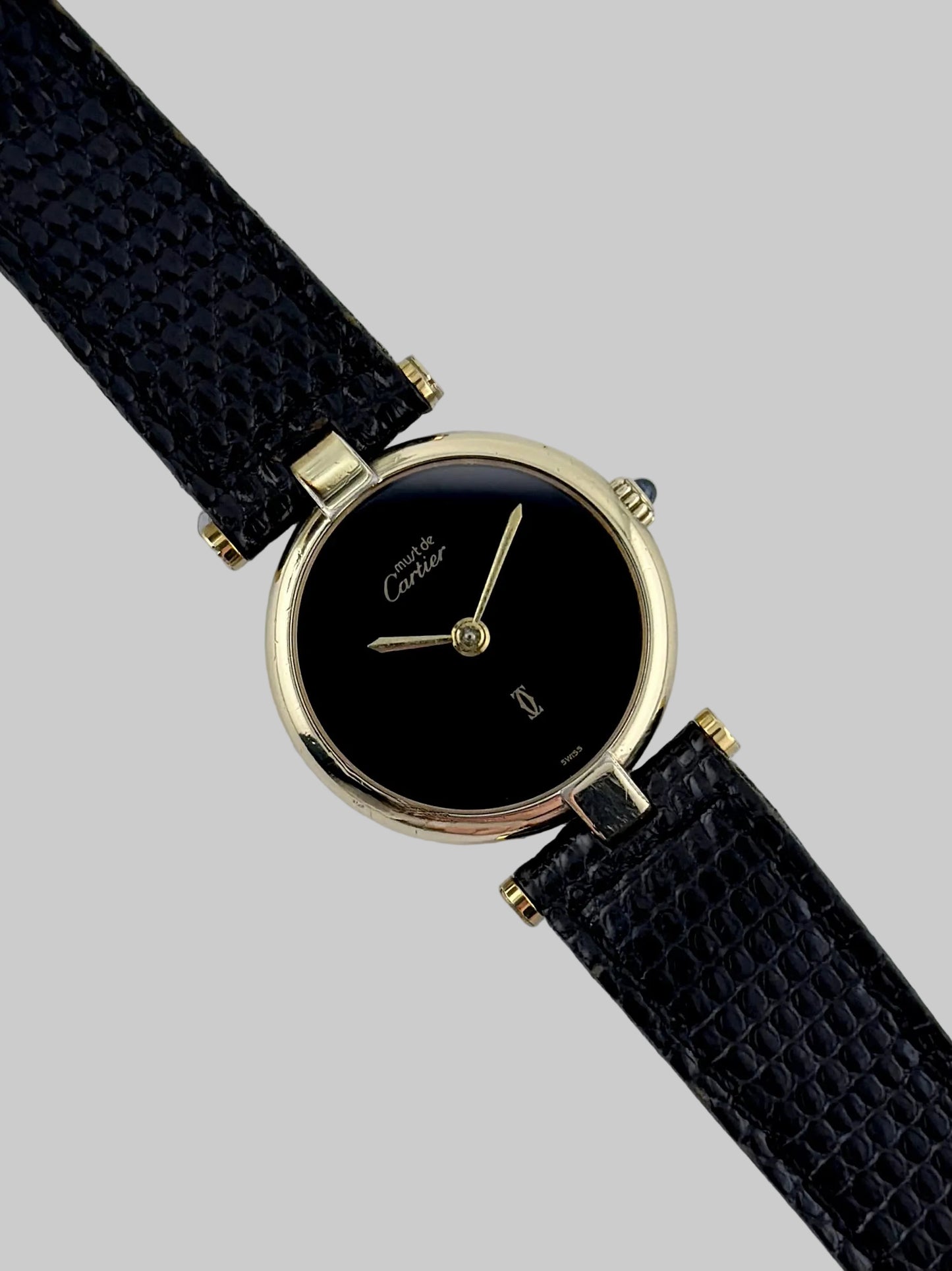 Cartier must de Vendôme Quartz - 18 - Onyx Dial - Full SET!