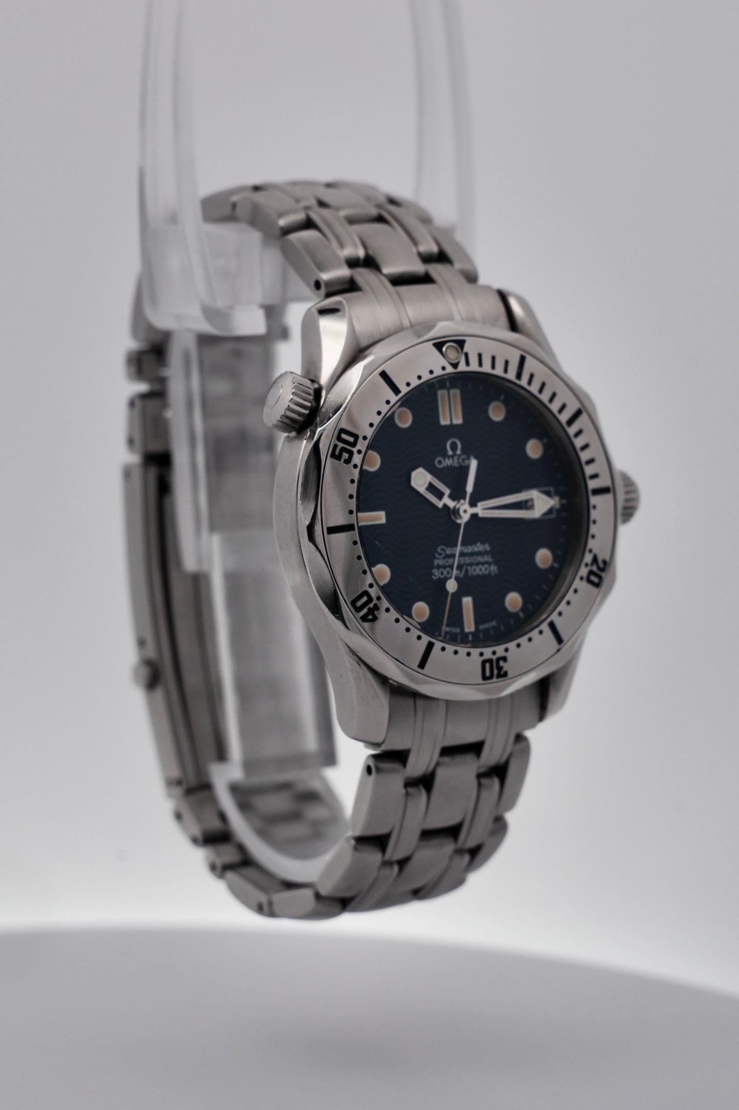 Omega Seamaster 300m Quartz Dive Watch - 168.1502 - Blue Wave Dial