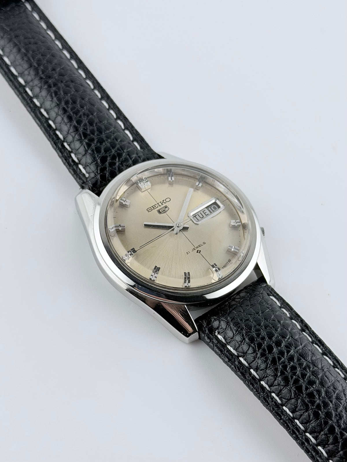 Seiko 5 Day-Date patina dial - 6119-8020