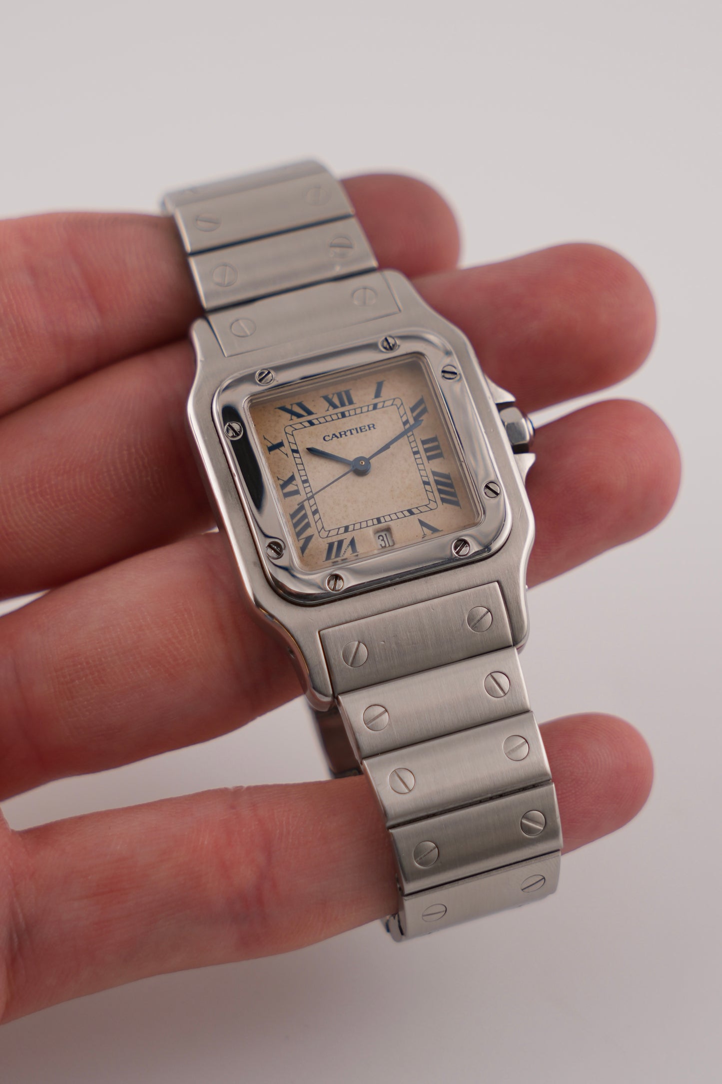 Cartier Santos Galbee Date Quartz - 987901
