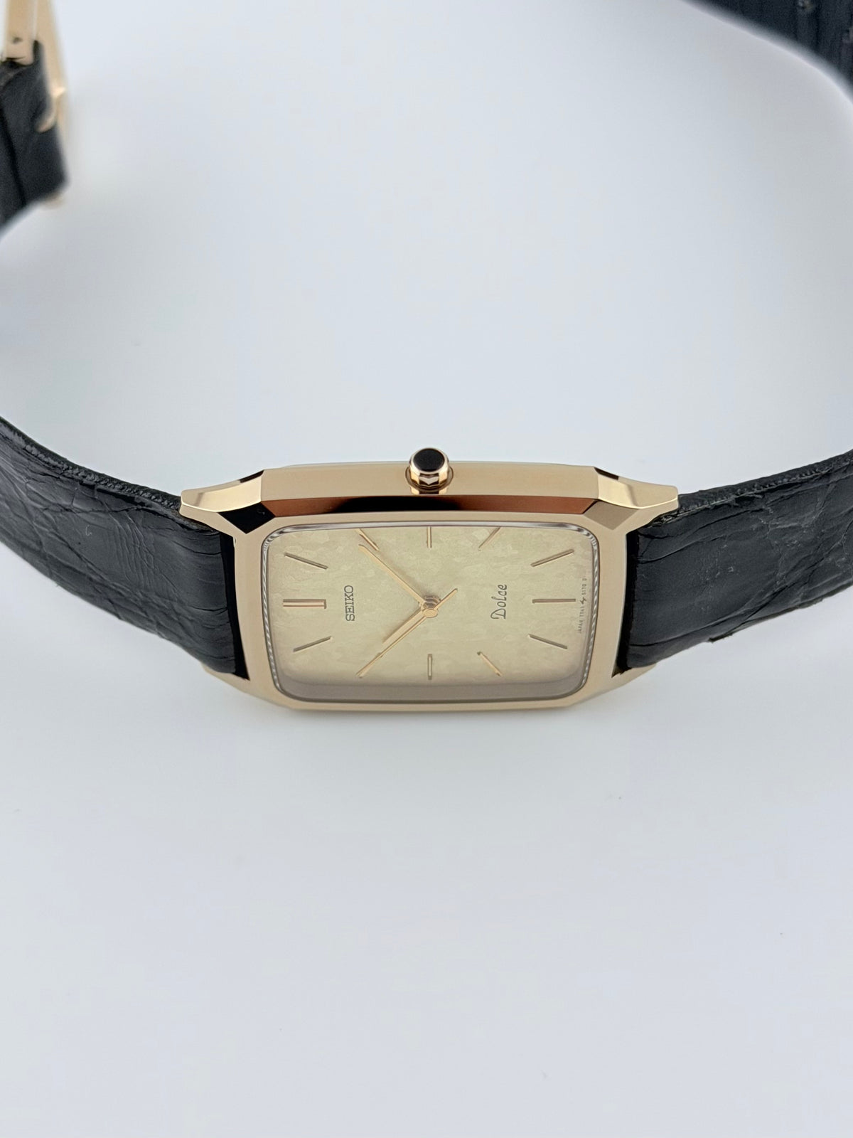 Seiko Dolce Exceline Tank Quartz Box and Papers and Tags Full Set! - 7741-5140 Near Mint!