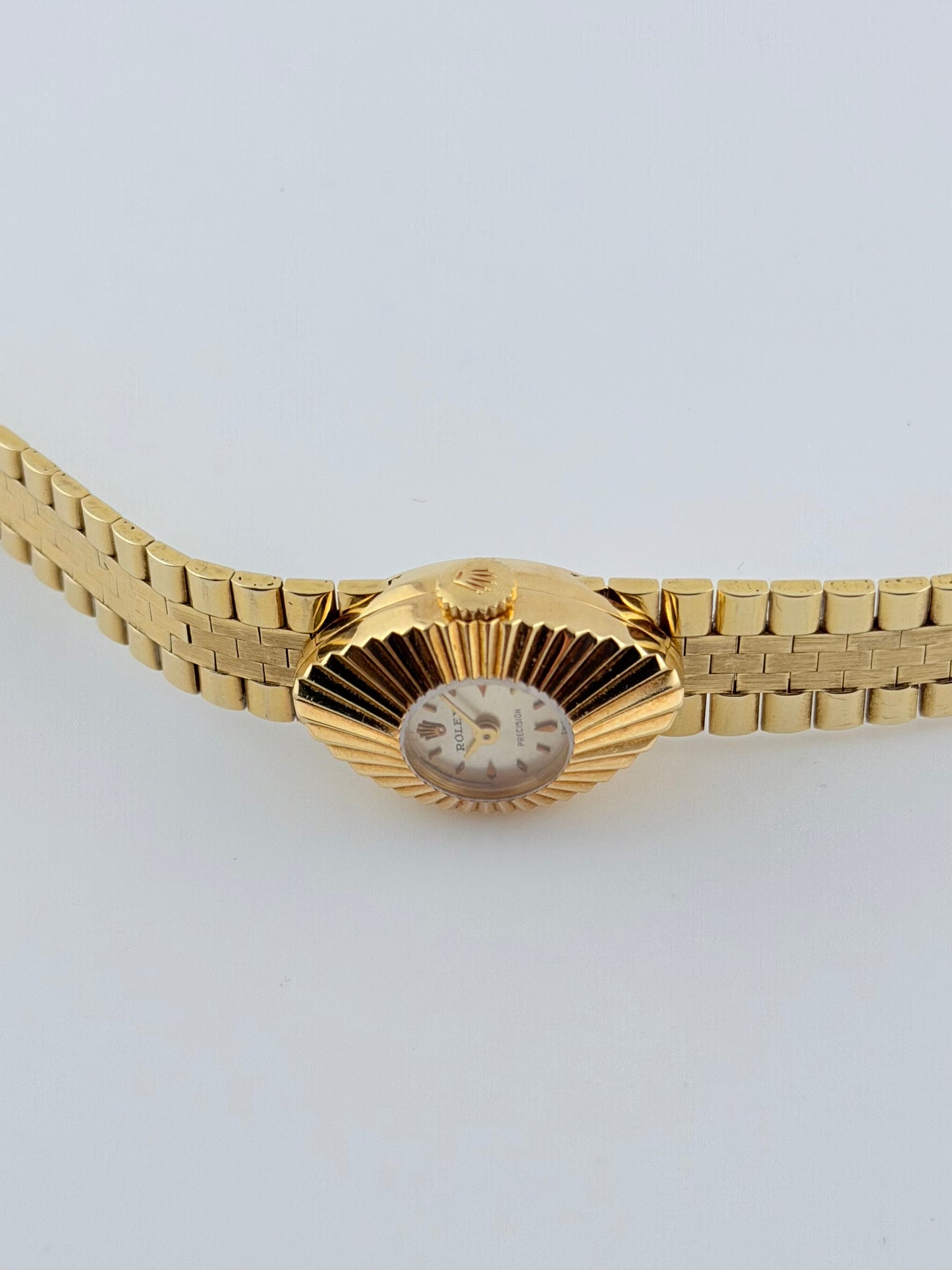 Rolex Precision Chameleon Ladies Cocktail Watch Manual Wind -18ct Solid Gold- Box with Straps