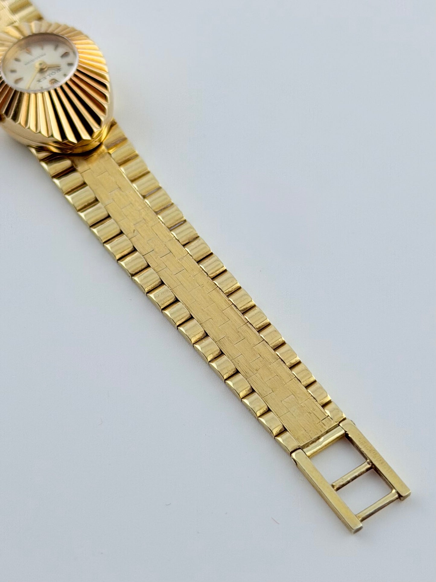 Rolex Precision Chameleon Ladies Cocktail Watch Manual Wind -18ct Solid Gold- Box with Straps