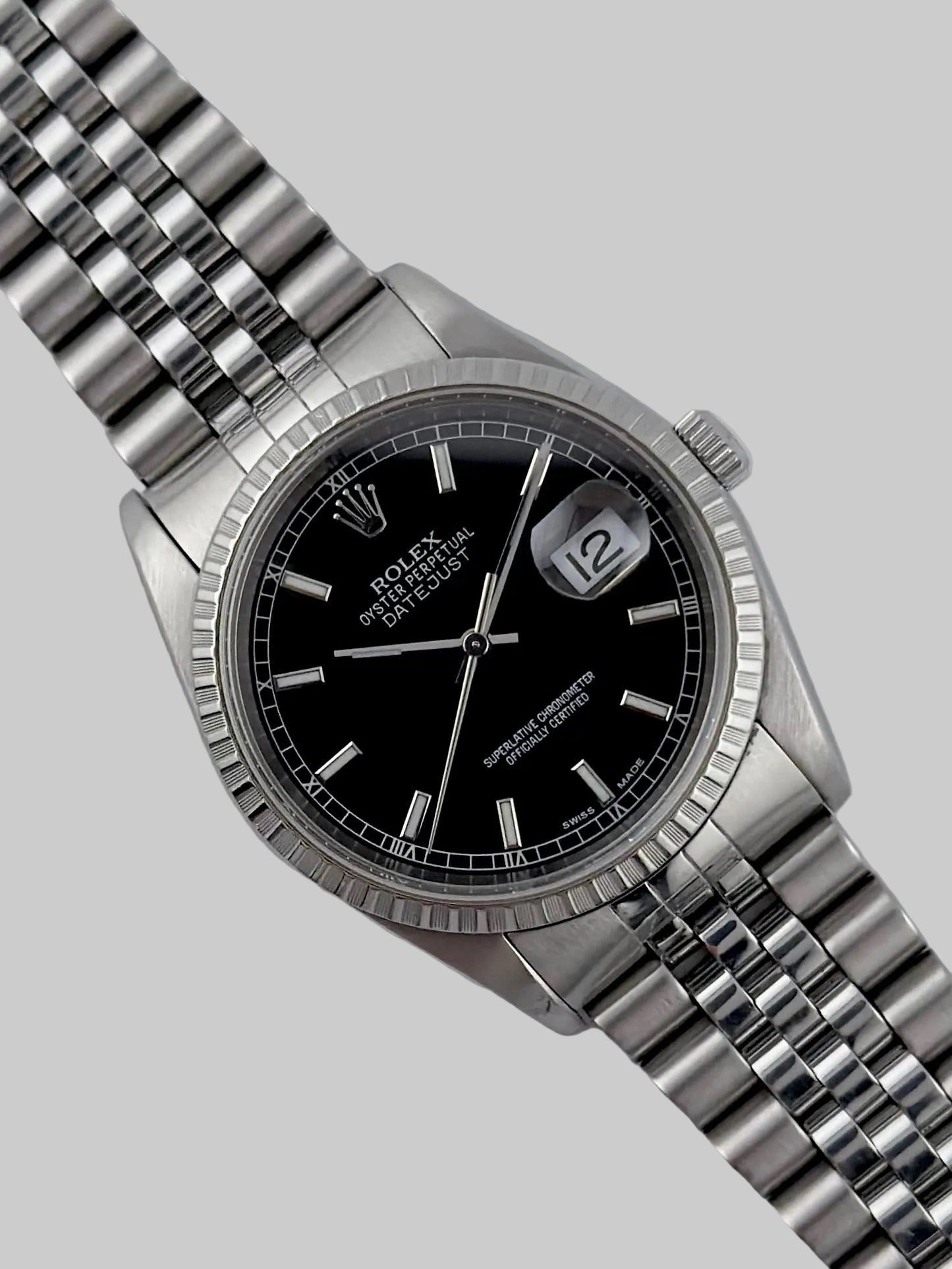 Rolex Datejust Oyster Perpetual - 16220 - Roman Numeral Dial - Original Box and Booklets