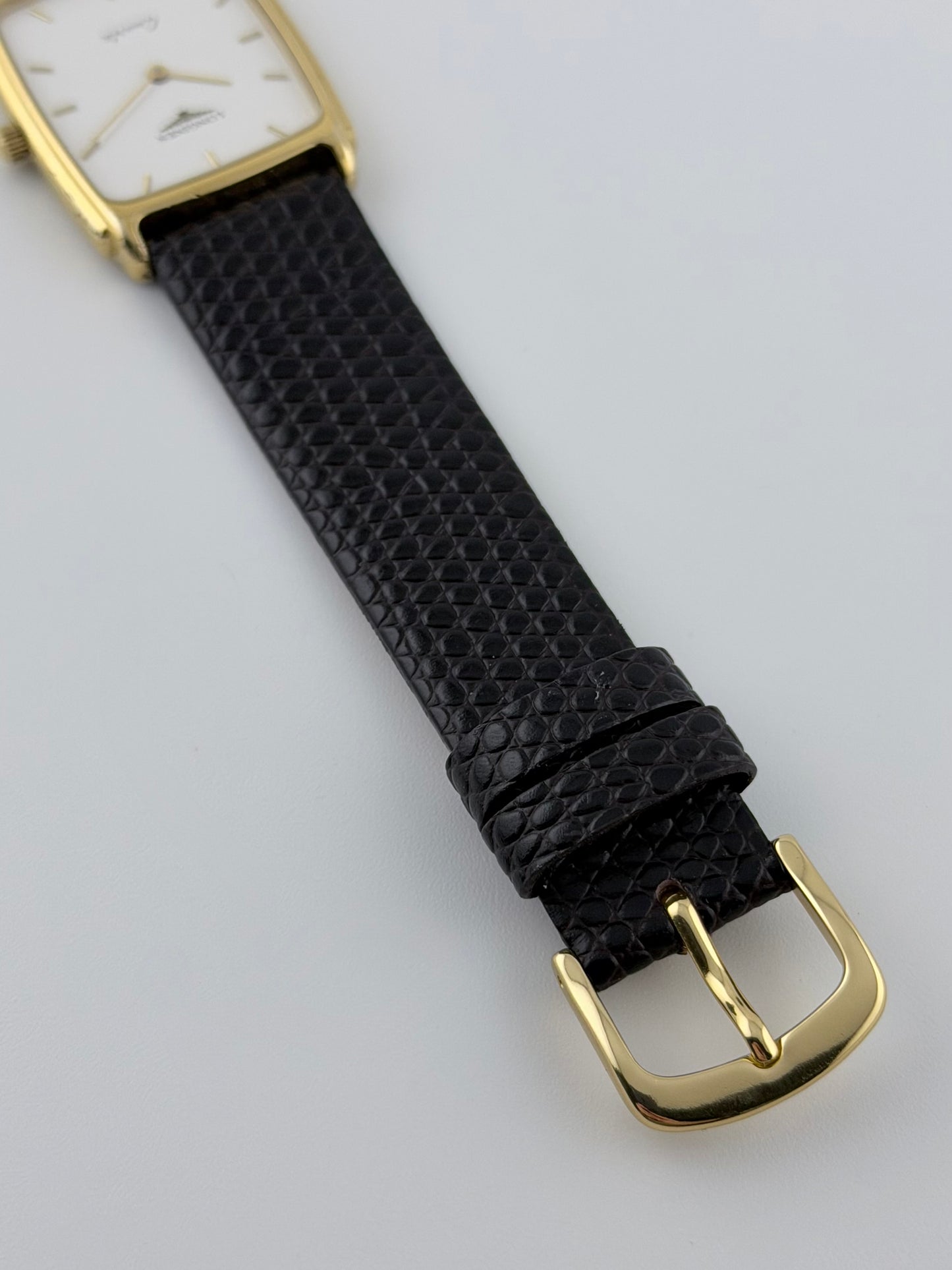 Longines Tank Quartz - L.150 - Guilloché Pattern Dial