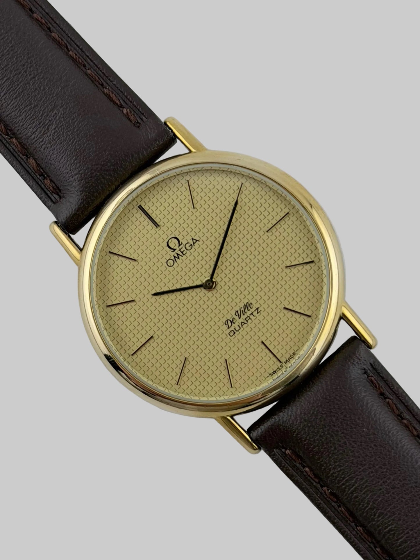 Omega De Ville Quartz 191.0092 Waffle Dial