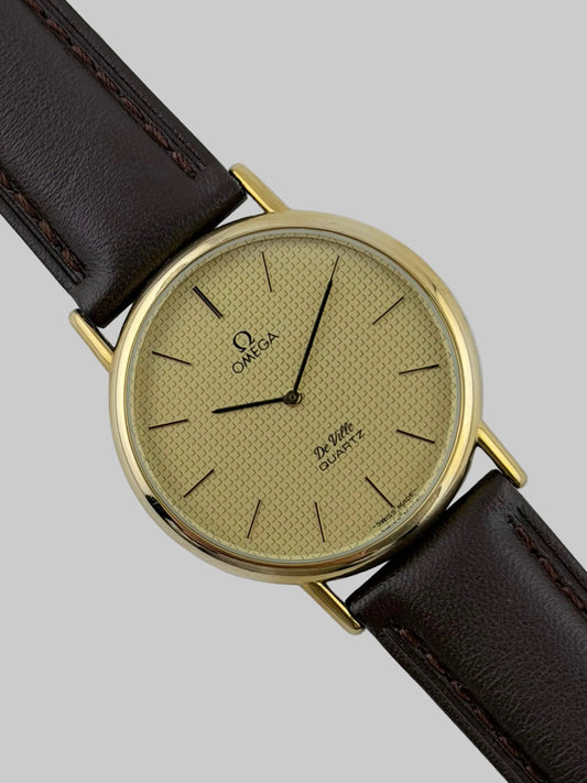 Omega De Ville Quartz 191.0092 Waffle Dial