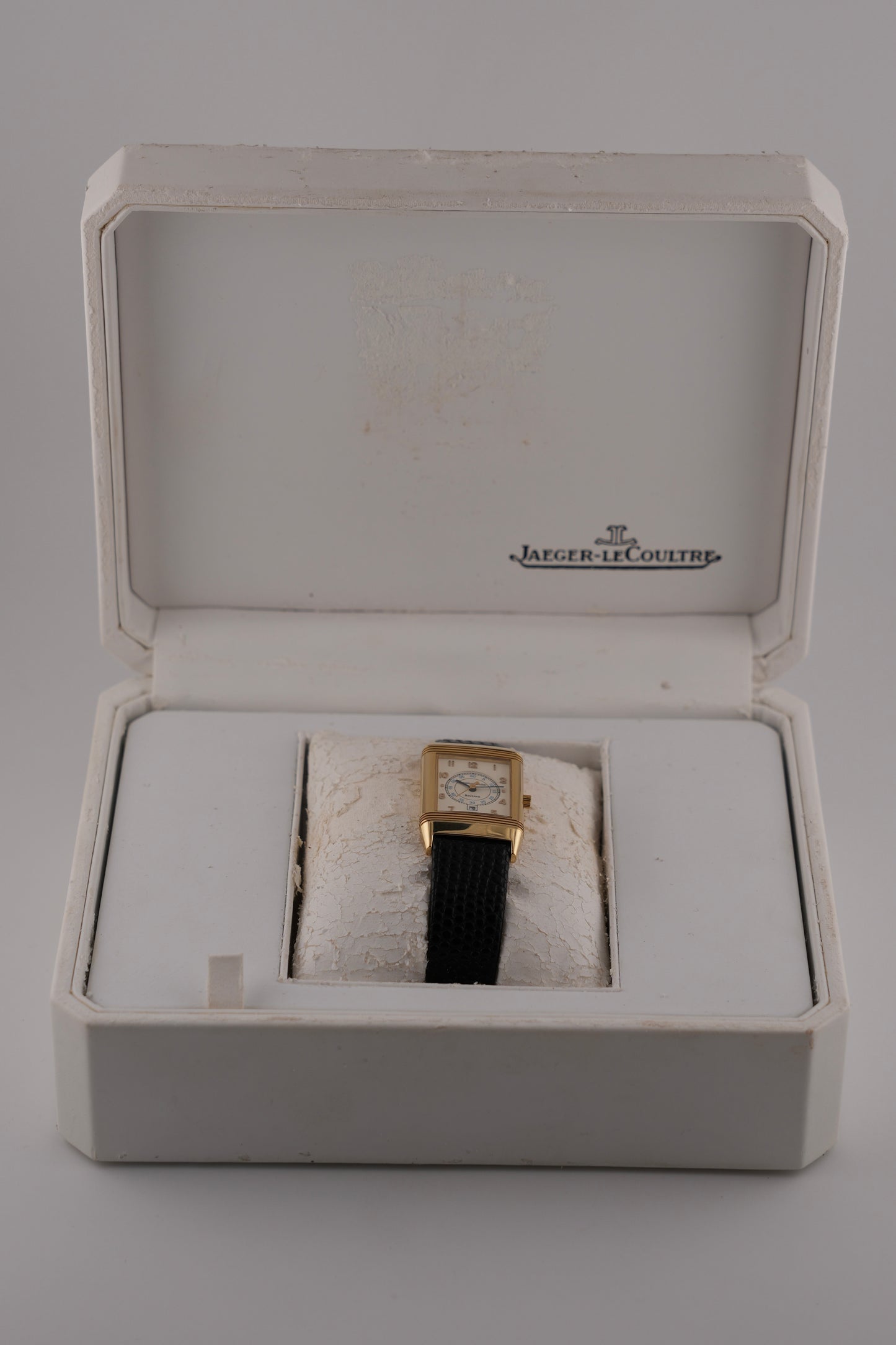 Jaeger-LeCoultre Reverso Quartz 250.1.11 - 18k - Cream Arabic Dial - Box and Papers