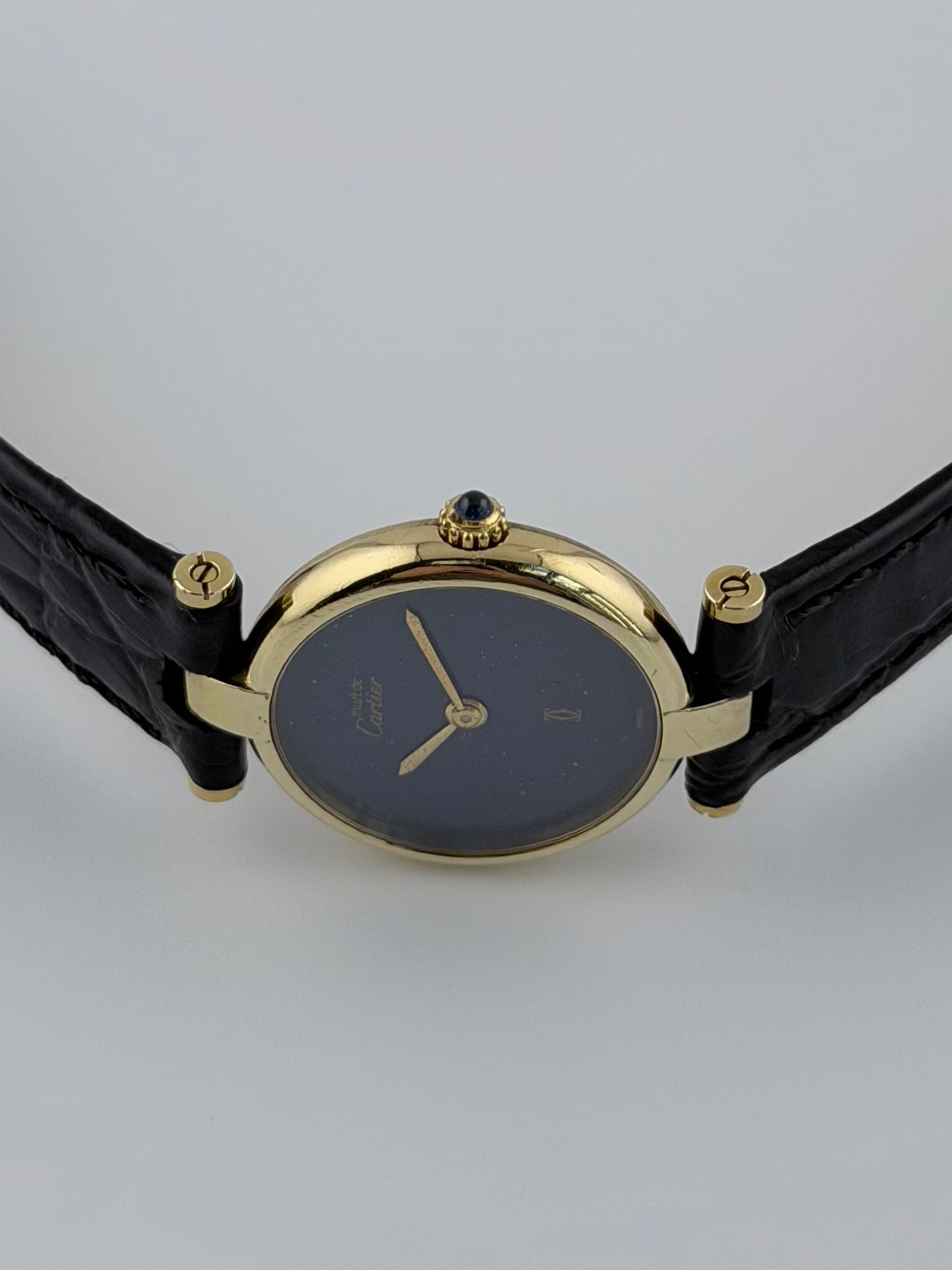 Cartier Must de Vendome Quartz - 18 - Lapis Dial - Ladies