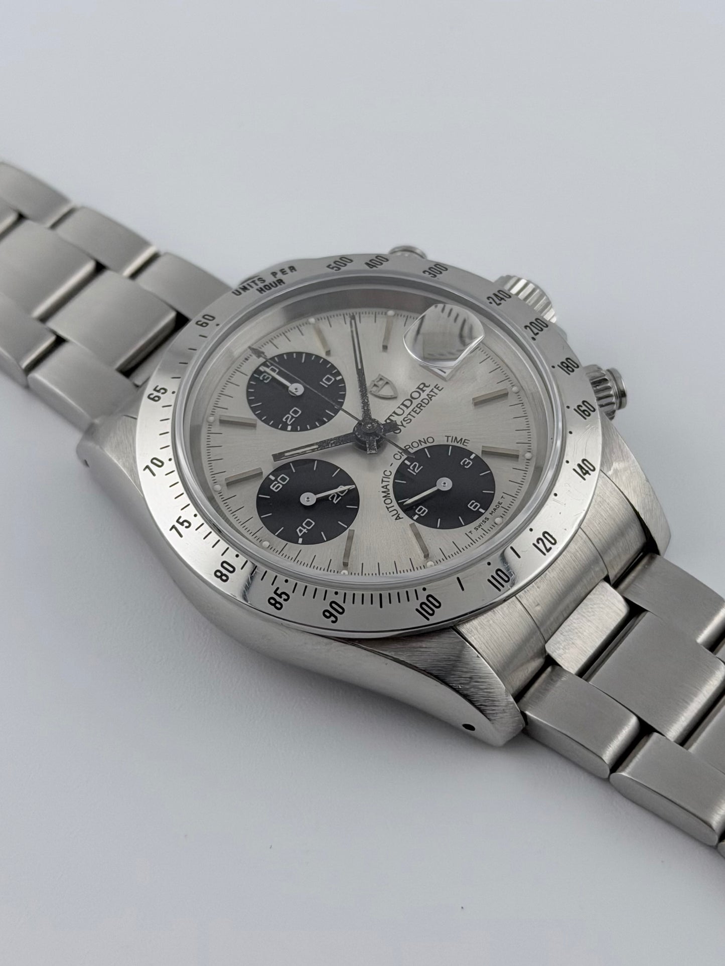 Tudor Oysterdate Automatic Chrono Time - 79280 - Silver Panda Dial - FULL SET!