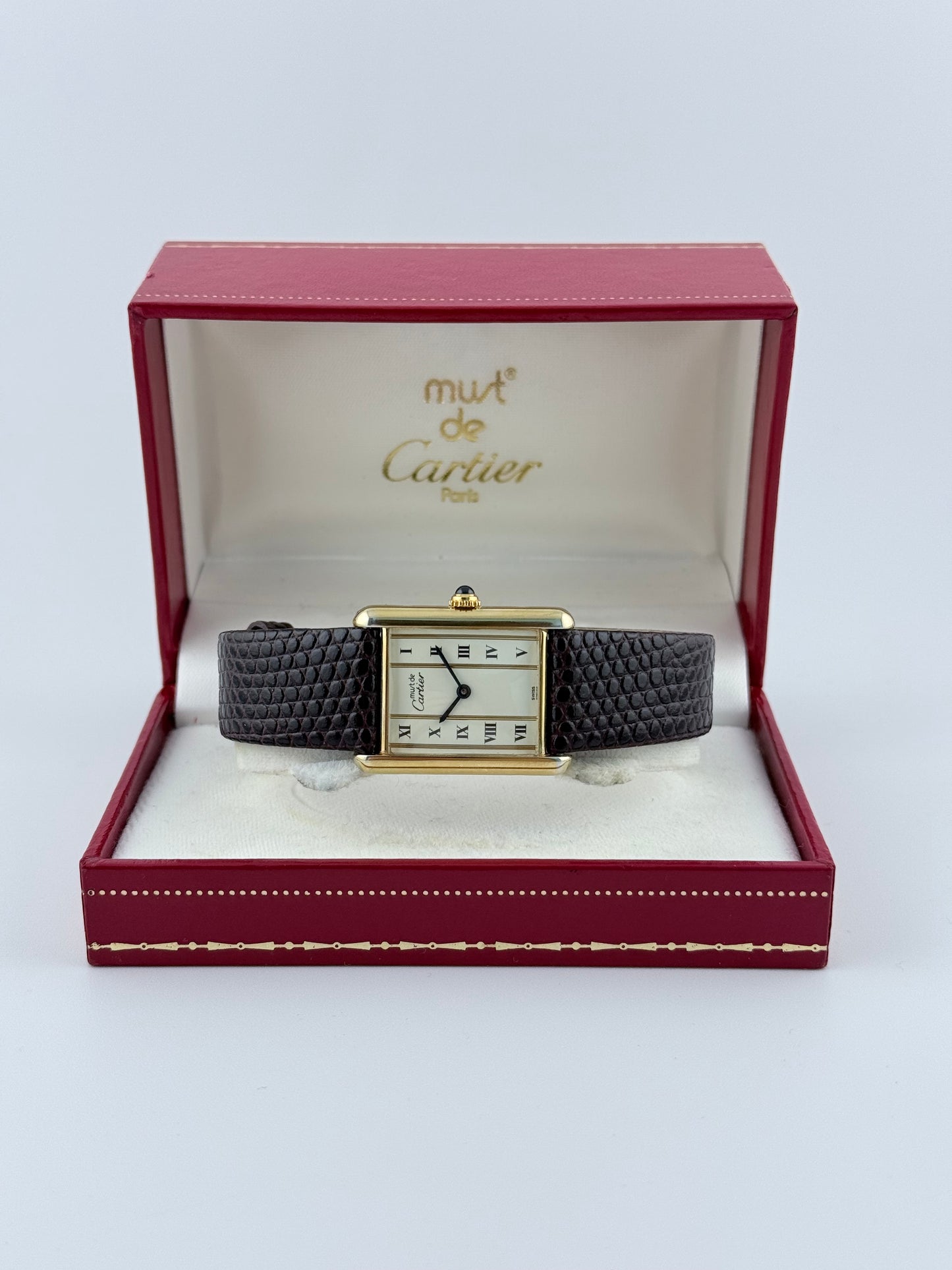 Cartier Must De Tank Quartz - 590005 - Art Deco Dial - Original Box