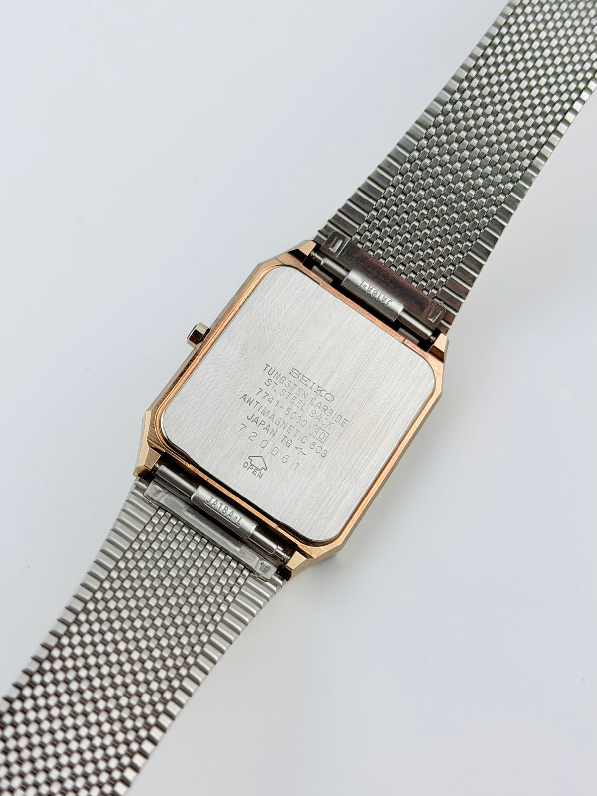 Rare! Seiko Dolce Exceline Tank Quartz Box! - 7741-5080 Near Mint!