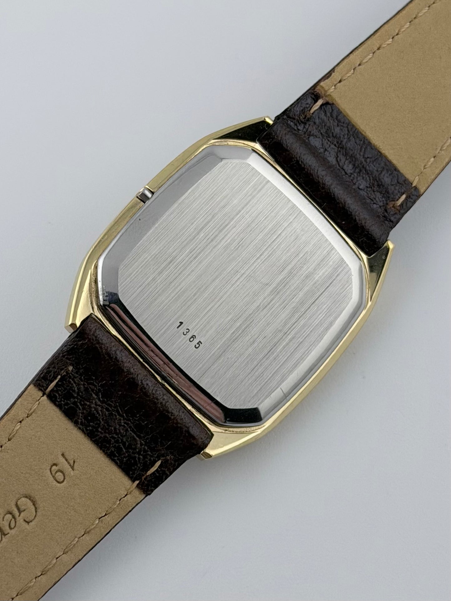 Omega De Ville Quartz Tank - 191.0121 - Stripe Linen Dial