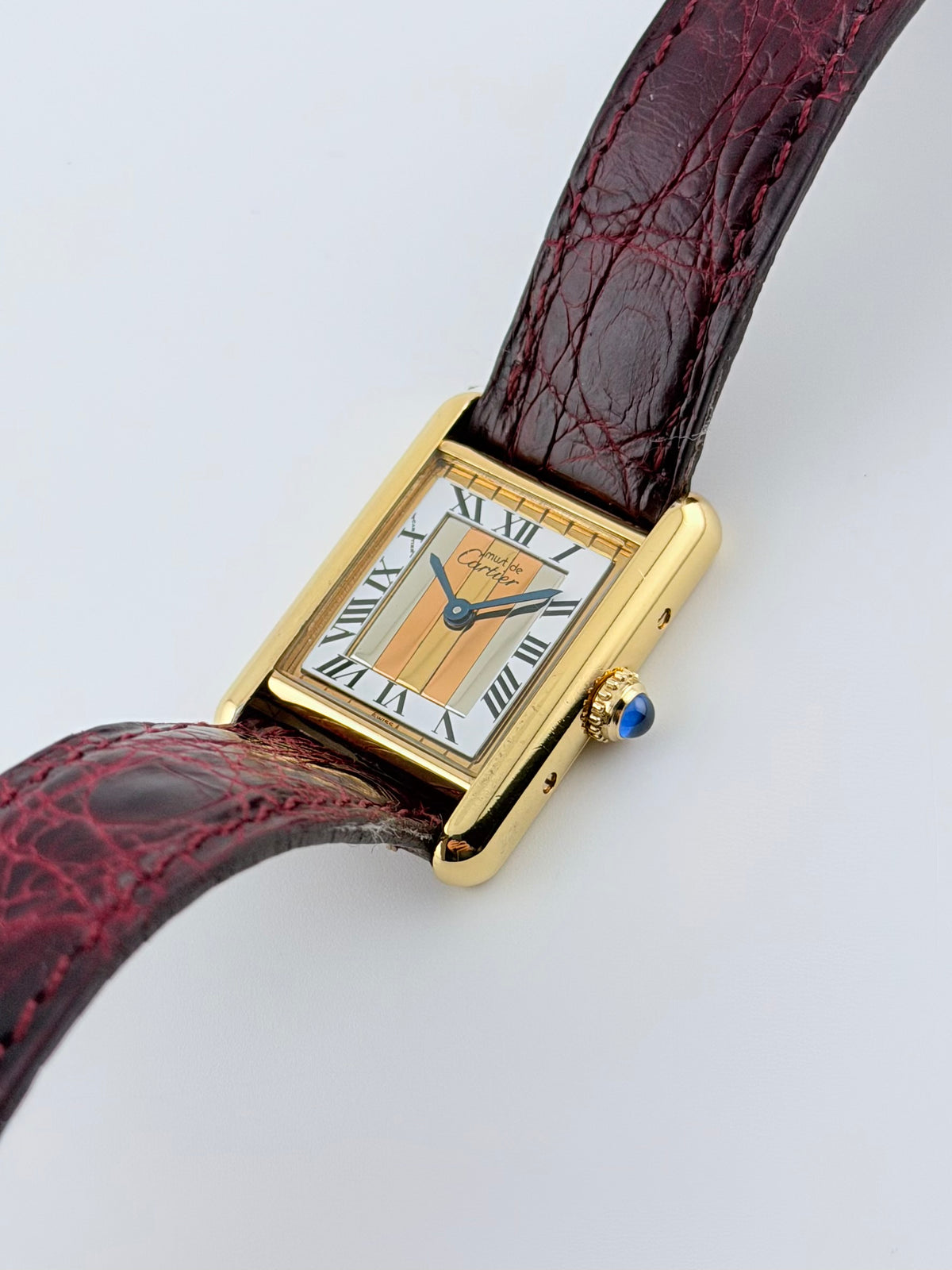 Cartier must de Tank Quartz - 5057001 - Two-tone Trinity Dial - Ladies - with Box