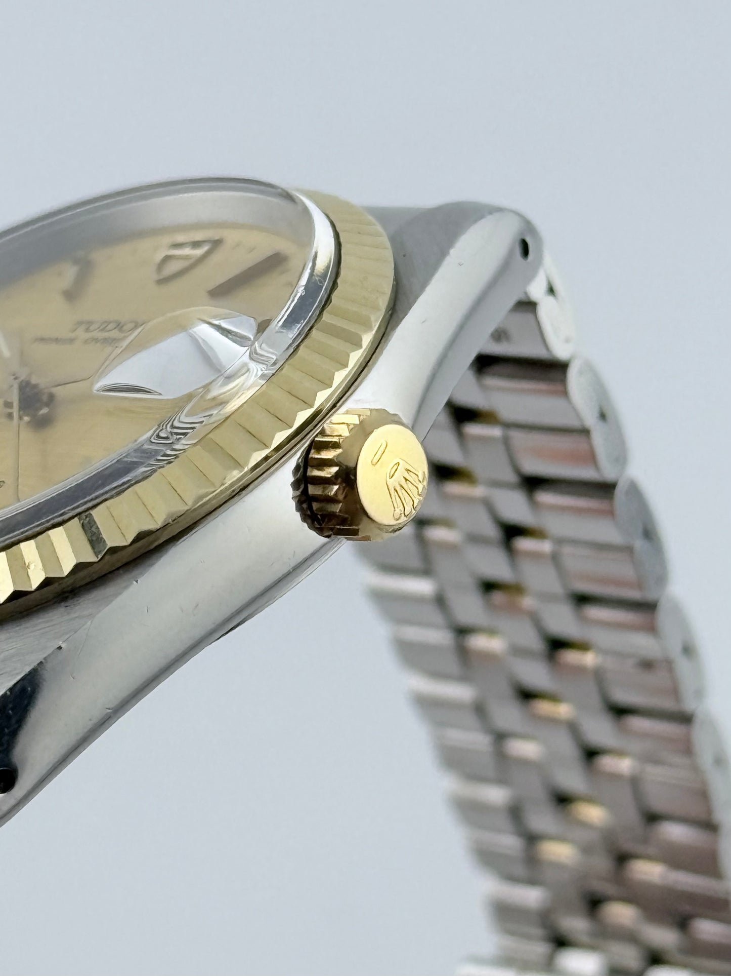 Tudor Prince Oysterdate 74033 Two-Tone - Rare Linen Dial