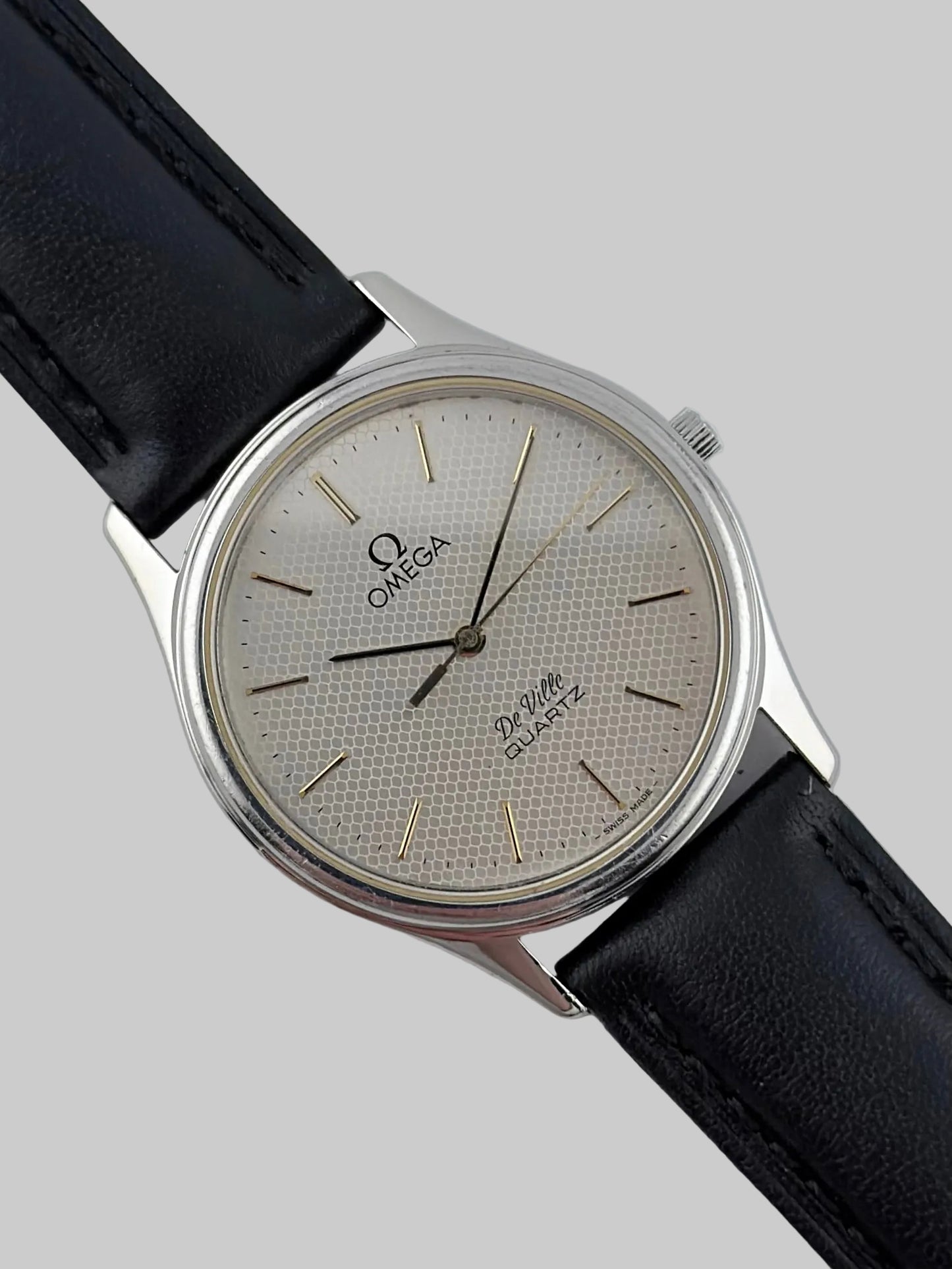 Omega De Ville Quartz - 195.0011 - Honeycomb Dial