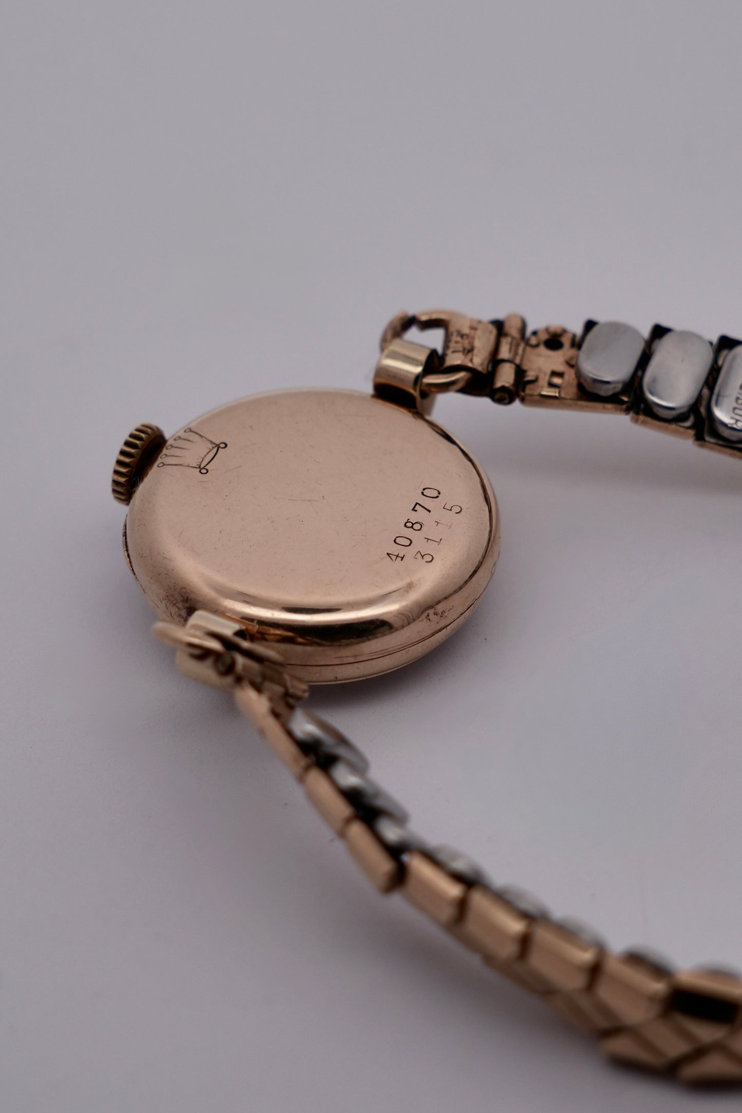 Rolex Ladies Cocktail Watch Manual Wind - Rare 1938 - Solid 9ct Gold