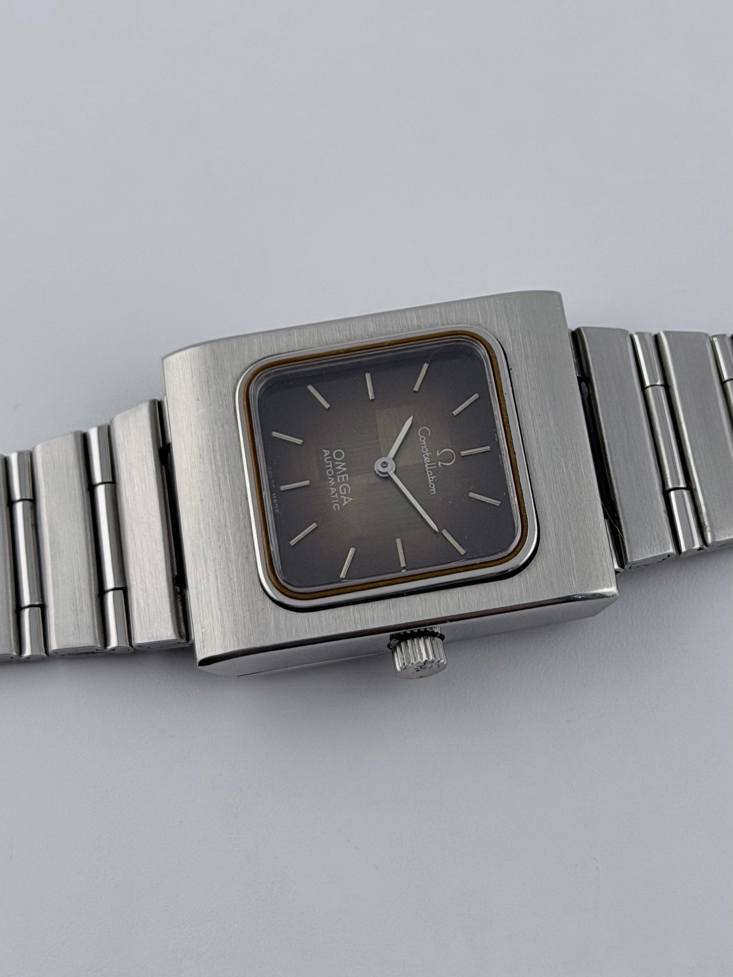 Omega Constellation Tank Automatic ST355.0814 - Brown Metalic Squares Dial