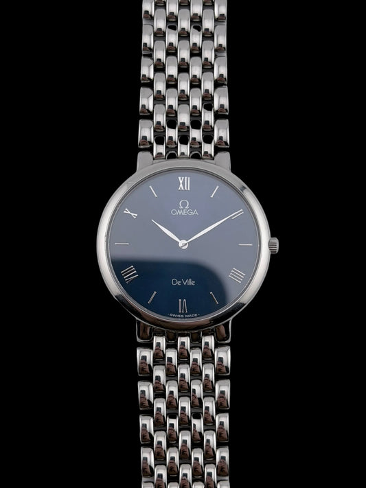 Omega De Ville Quartz 75008300 - Navy Blue Dial - FULL SET!