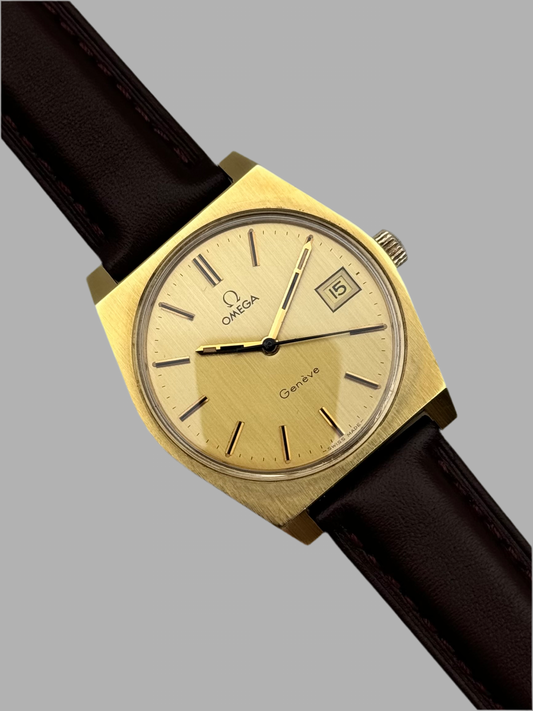 Omega Geneve Manual Wind Date 136.0049 - Box and Papers