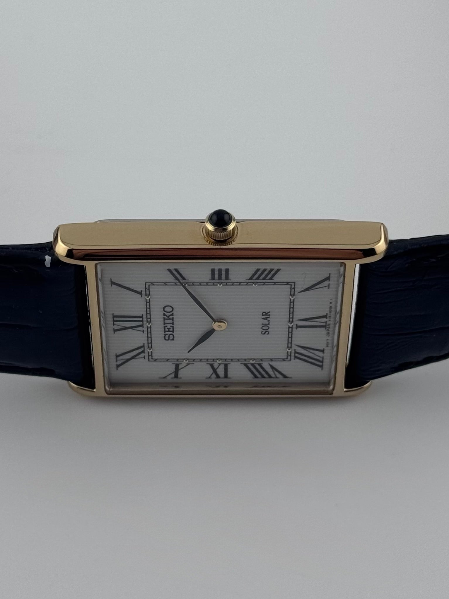 Seiko Tank Quartz V115-0BC0 - Original Strap, Buckle, Box and