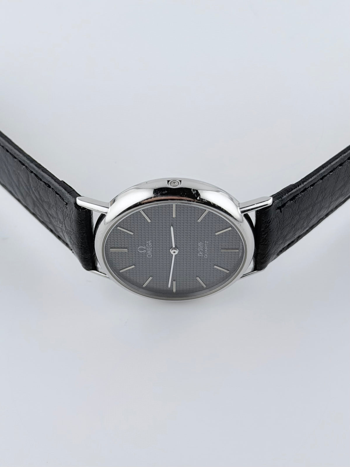 Omega De Ville Quartz 191.0092 Grey Waffle Dial