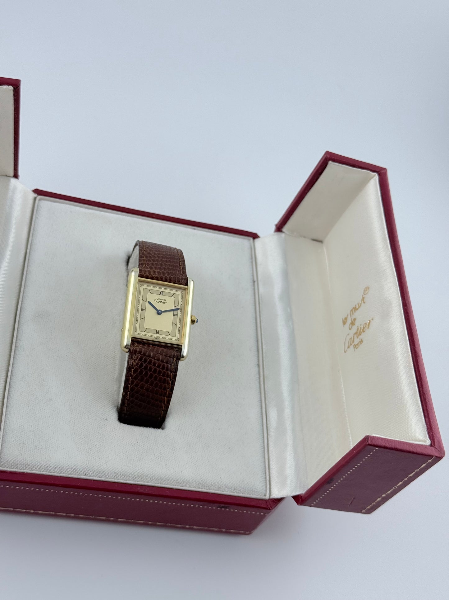 Cartier Must De Tank Quartz - Original Strap, buckle & box