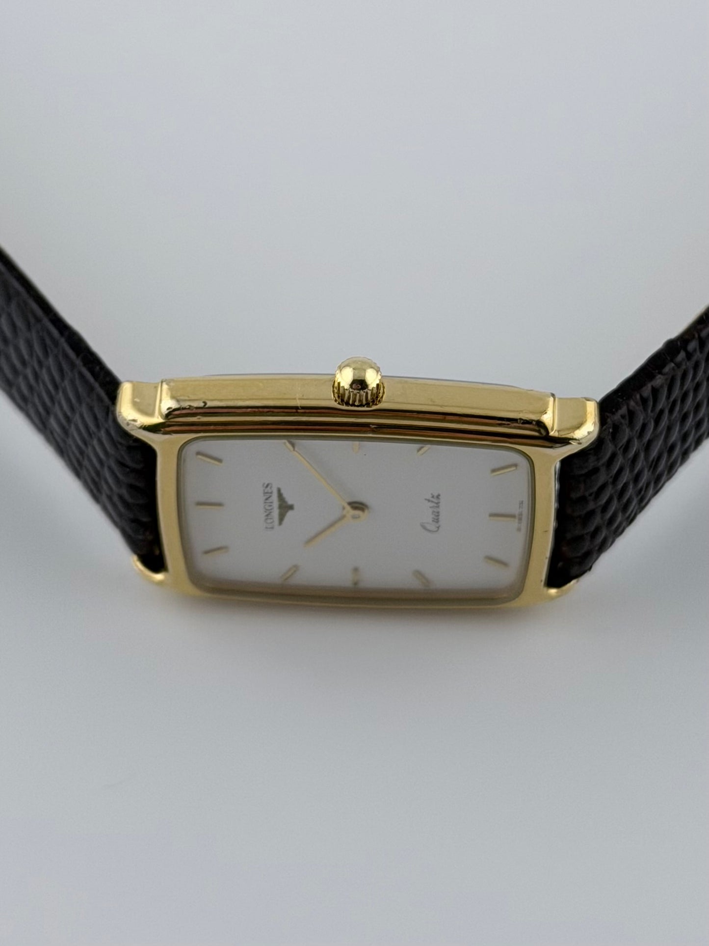 Longines Tank Quartz - L.150 - Guilloché Pattern Dial