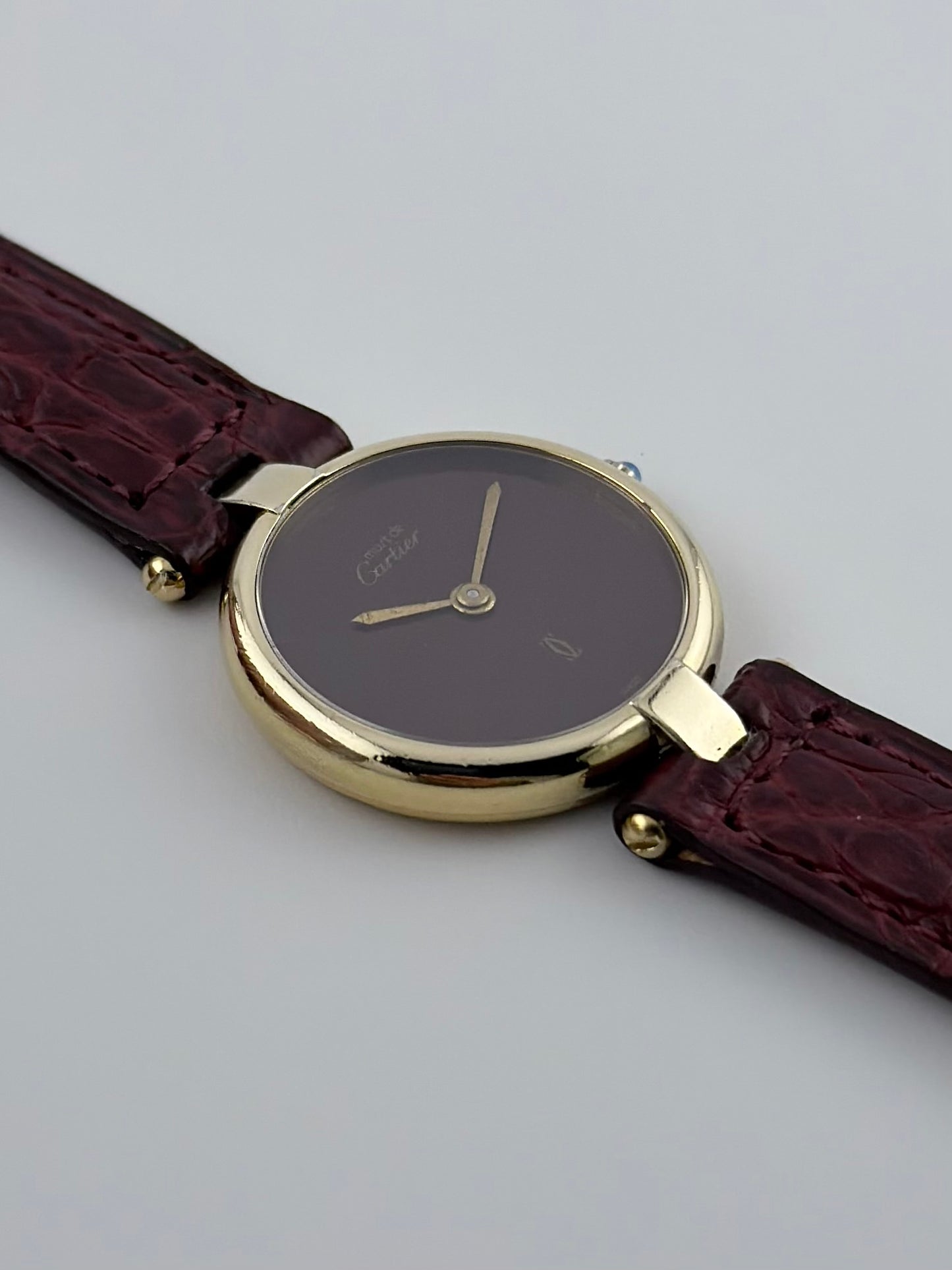 Cartier Must de Vendome Quartz - 18 - Burgundy Dial