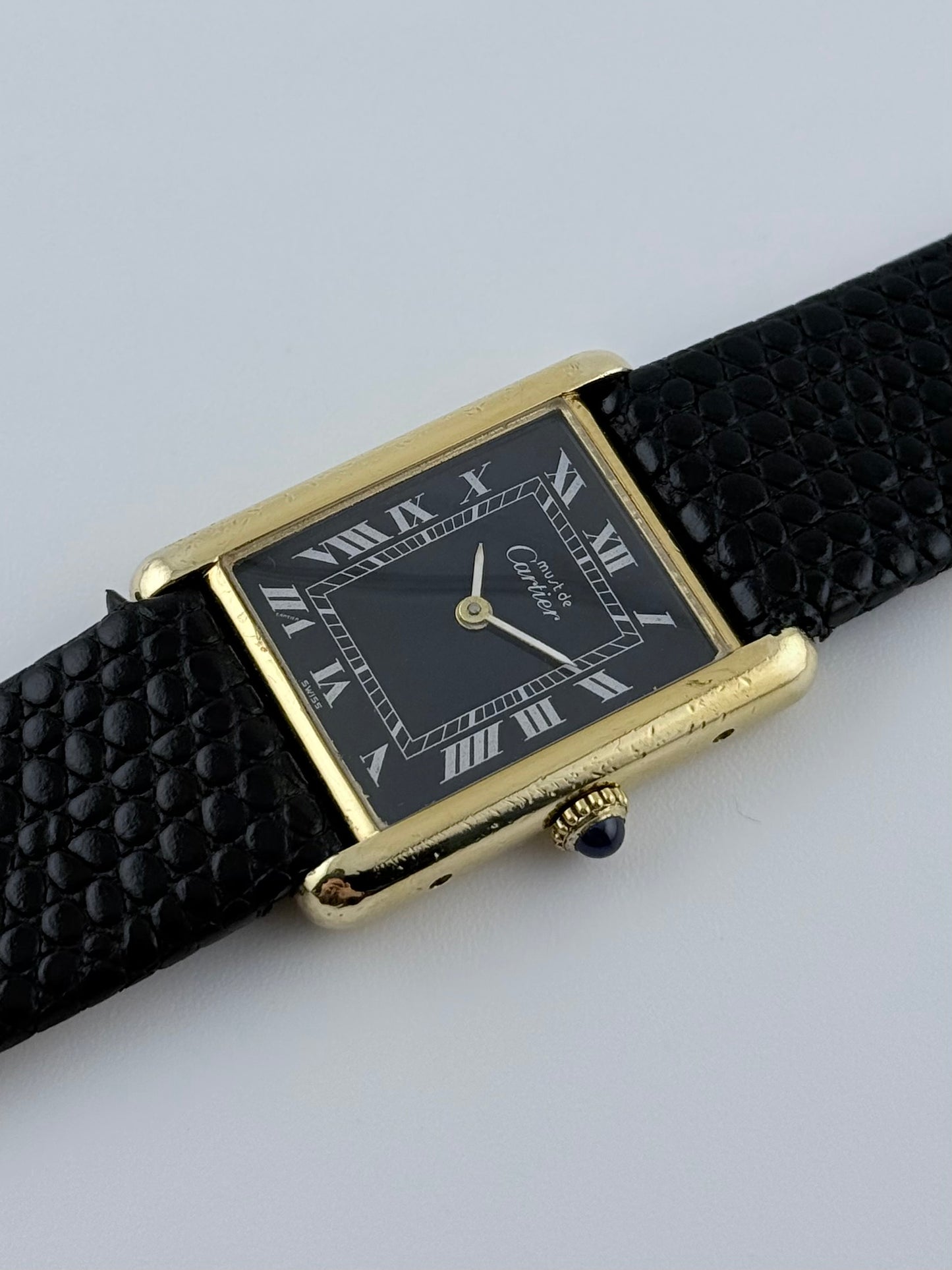 Cartier Must De Tank Manual Wind - 6 - Black Dial