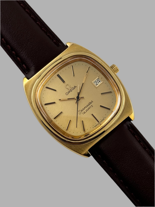 Omega Seamaster Quartz Date 196.0081 - Rare Arc-brushed Dial