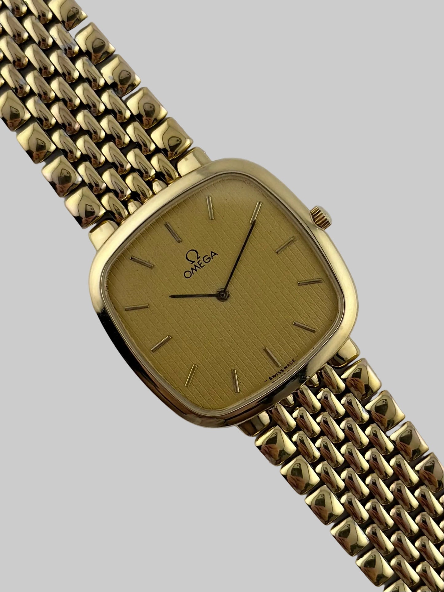 Omega DeVille Quartz 395.0877.2 - Tapestry Dial - Original Bracelet