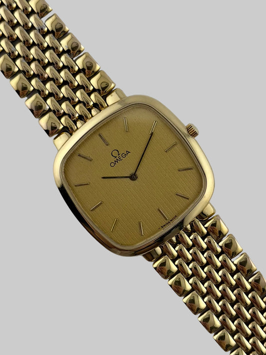 Omega DeVille Quartz 395.0877.2 - Tapestry Dial - Original Bracelet