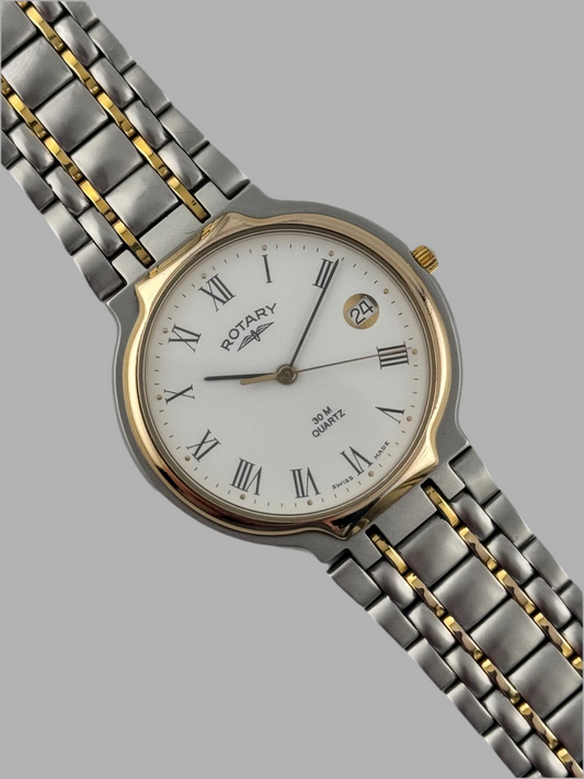 Rotary 30m Quartz - Date - with BOX