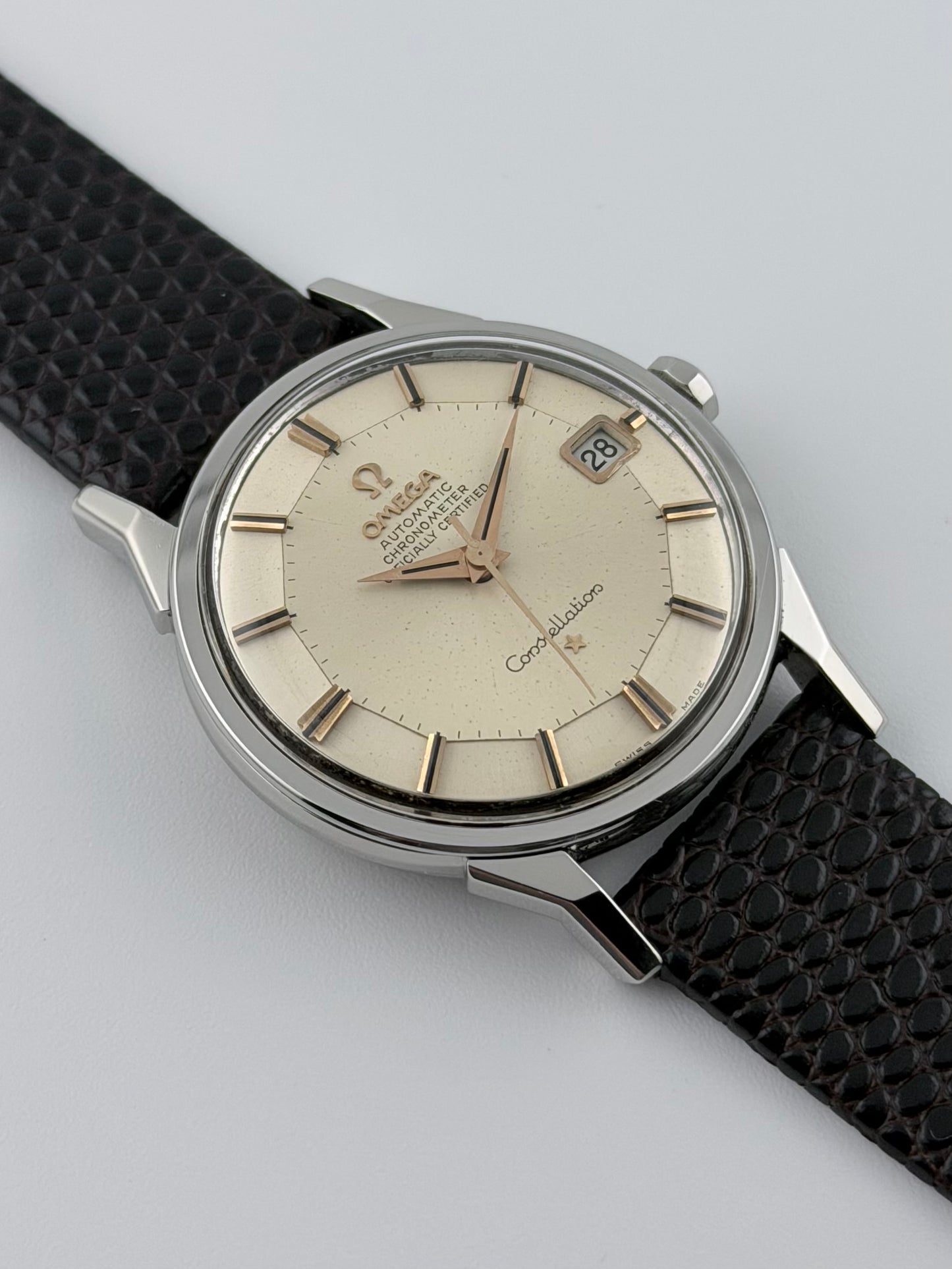 Omega Constellation Automatic Pie Pan - 168.005 - Dog Leg Lugs