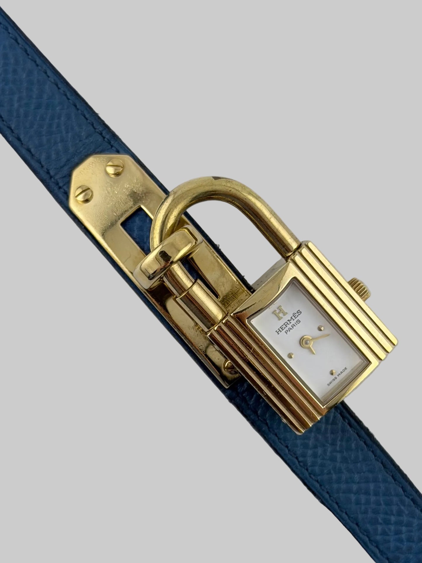 Hermes Paris Kelly Lock Watch -  White