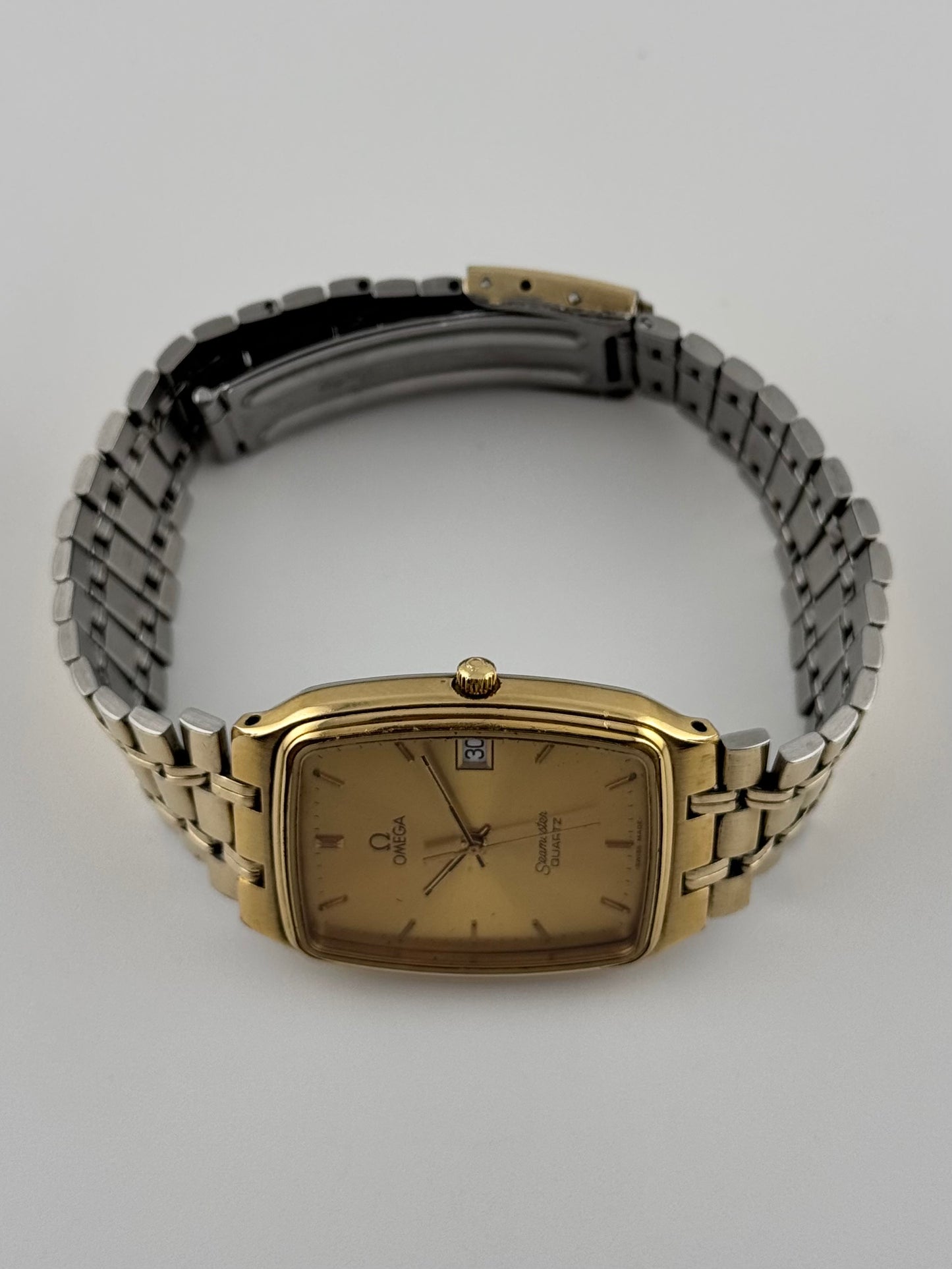 Omega Seamaster Tank Quartz Date - Original Bracelet - 196.0239