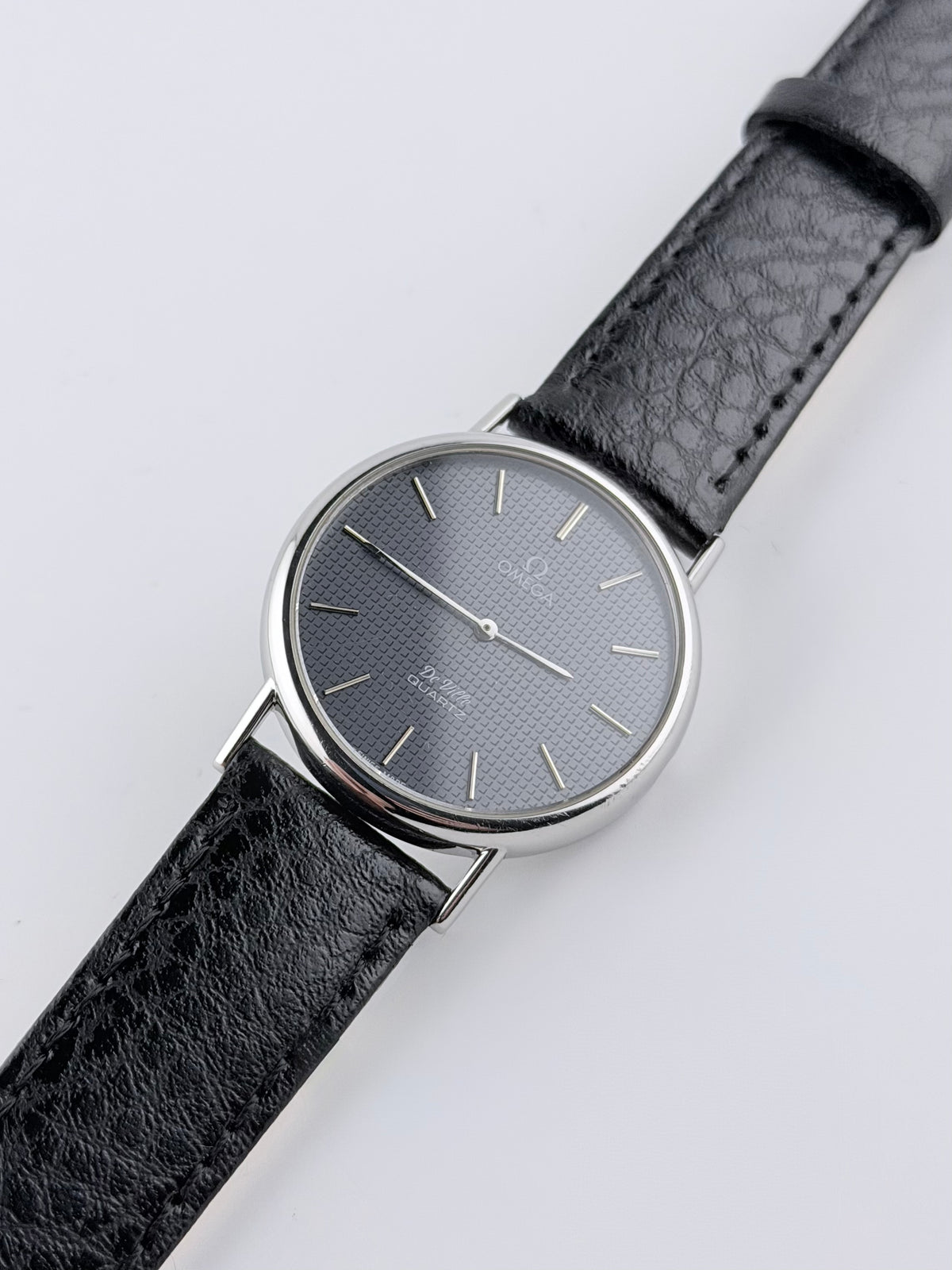 Omega De Ville Quartz 191.0092 Grey Waffle Dial