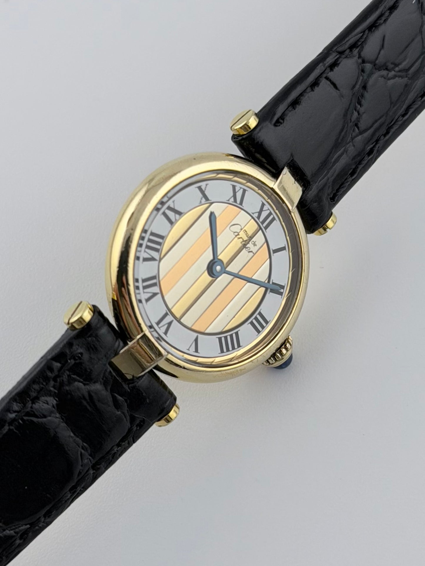 Cartier must de Vendome Quartz - 590004 - Two-tone Trinity Dial - Ladies