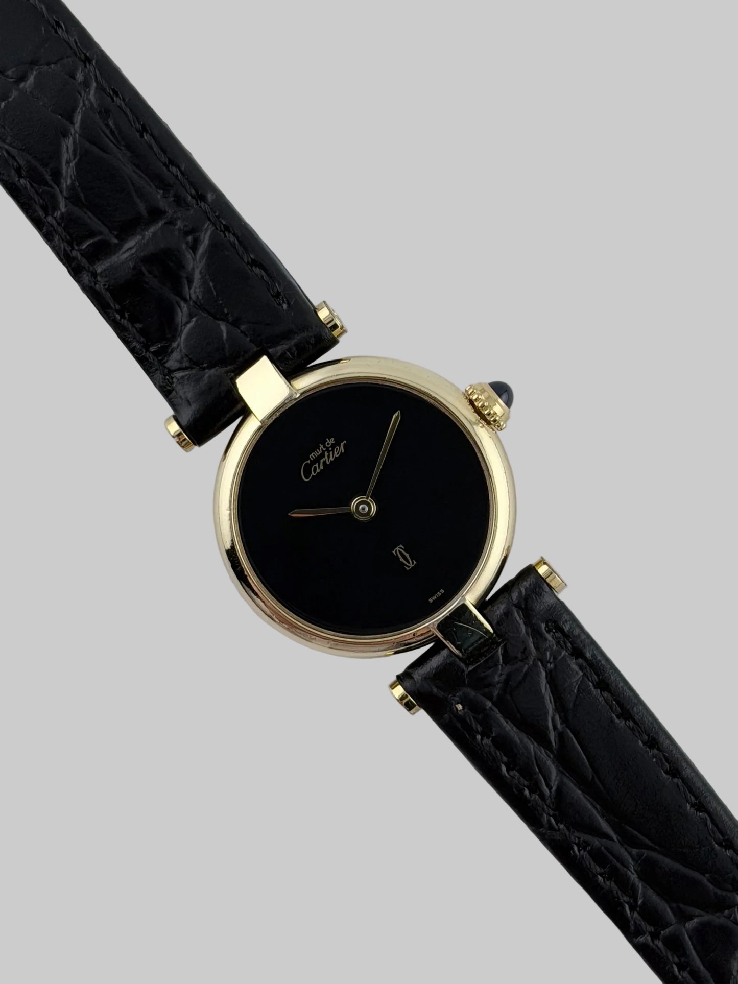 Cartier Must de Vendome Quartz - 18 - Onyx Dial - Ladies