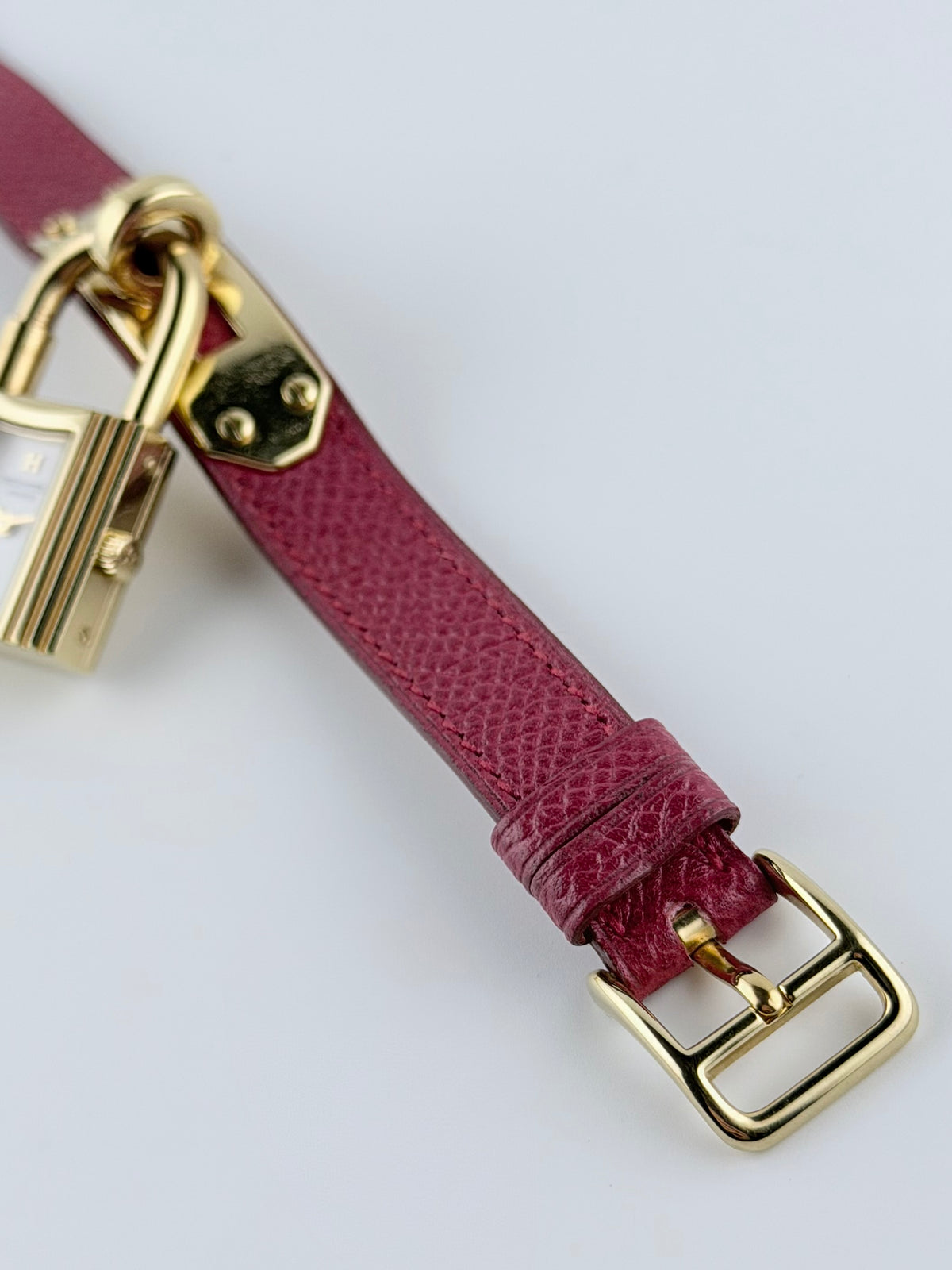 Hermes Paris Kelly Lock Watch - White - with Box and Papers