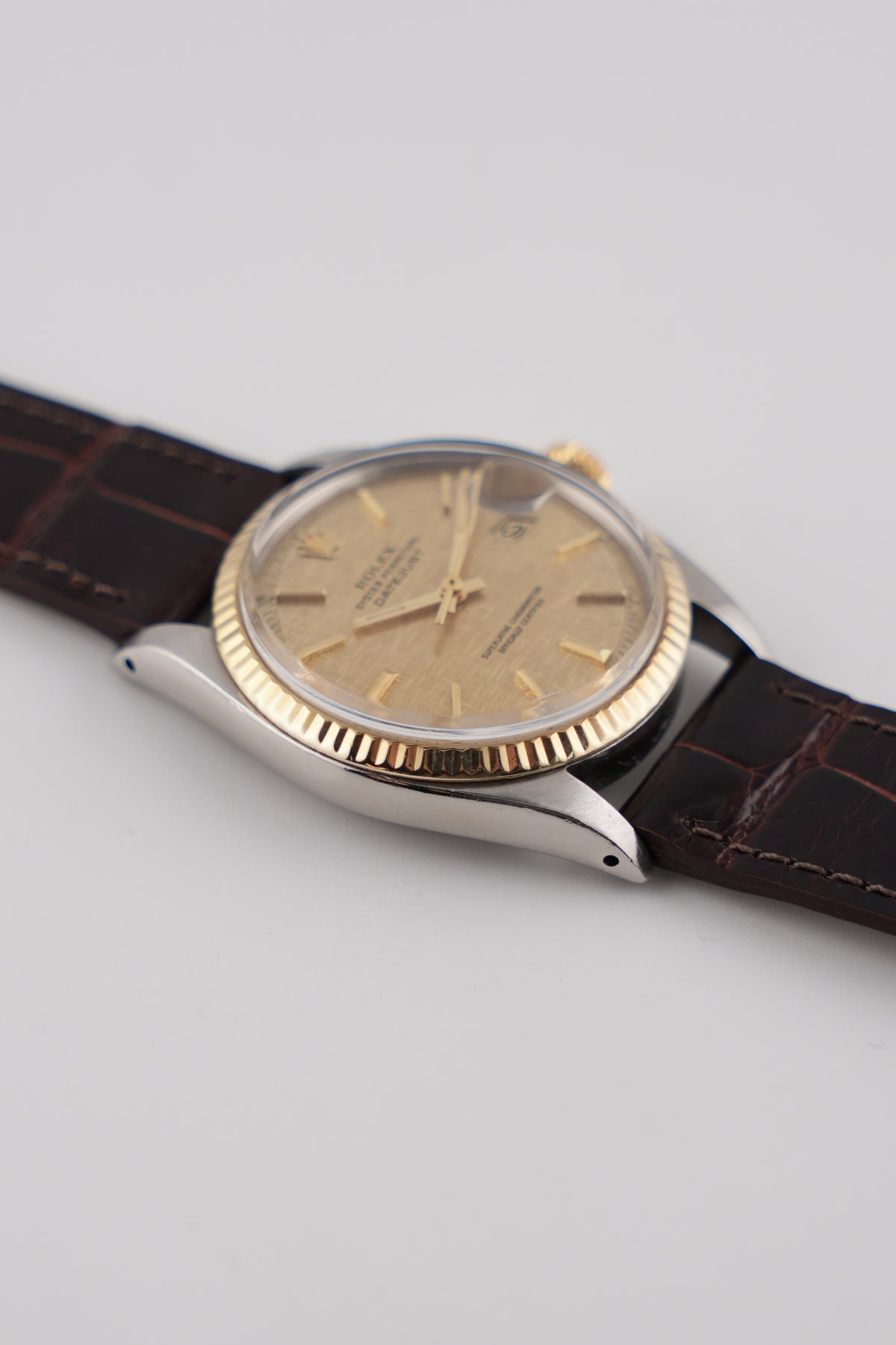 Rolex Datejust Oyster Perpetual 1601 Automatic - Two-Tone 18ct bezel - Linen Dial