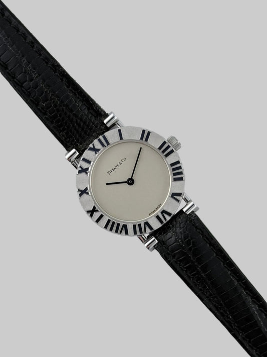Tiffany & Co. Atlas L0640 - Ladies - Sterling Silver - Original Strap and Box